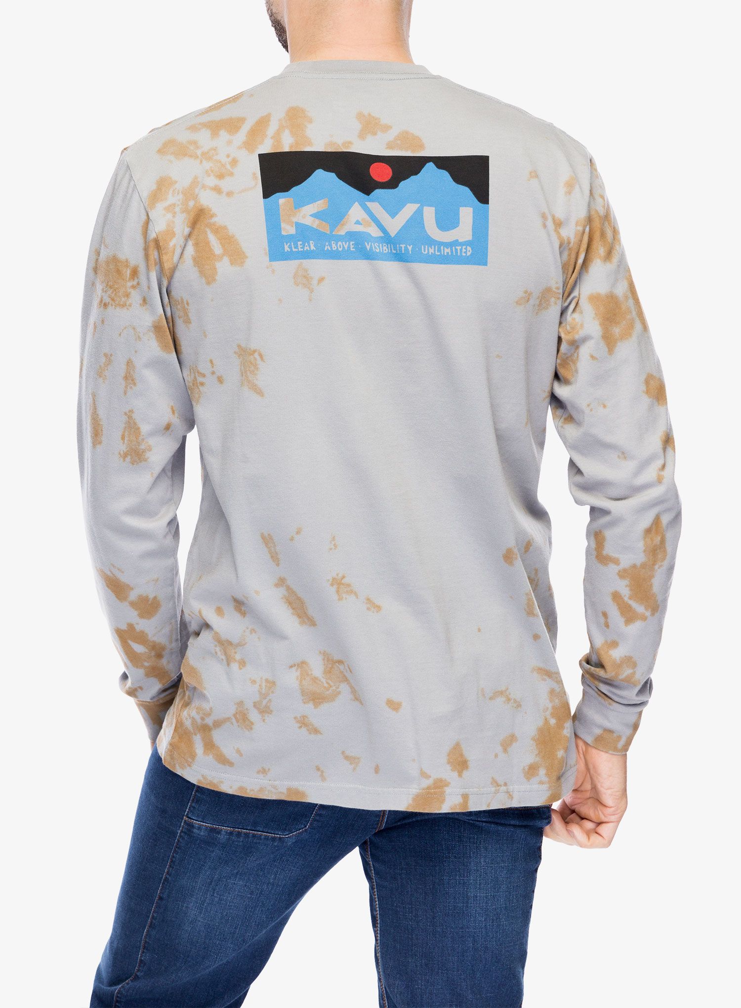 Majica z dolgimi rokavi Kavu LS Etch Art - moonstone tie dye