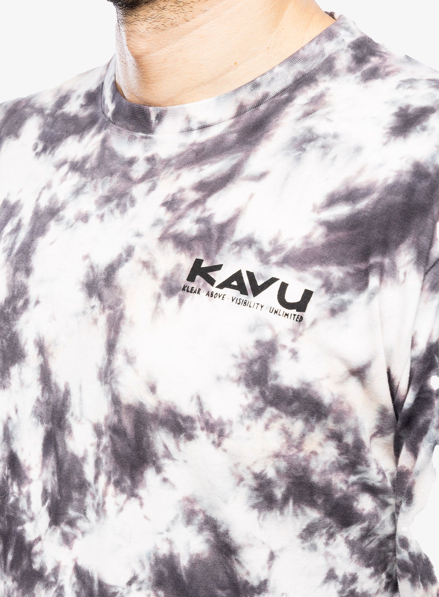 Majica z dolgimi rokavi Kavu LS Etch Art - obsidian tie dye