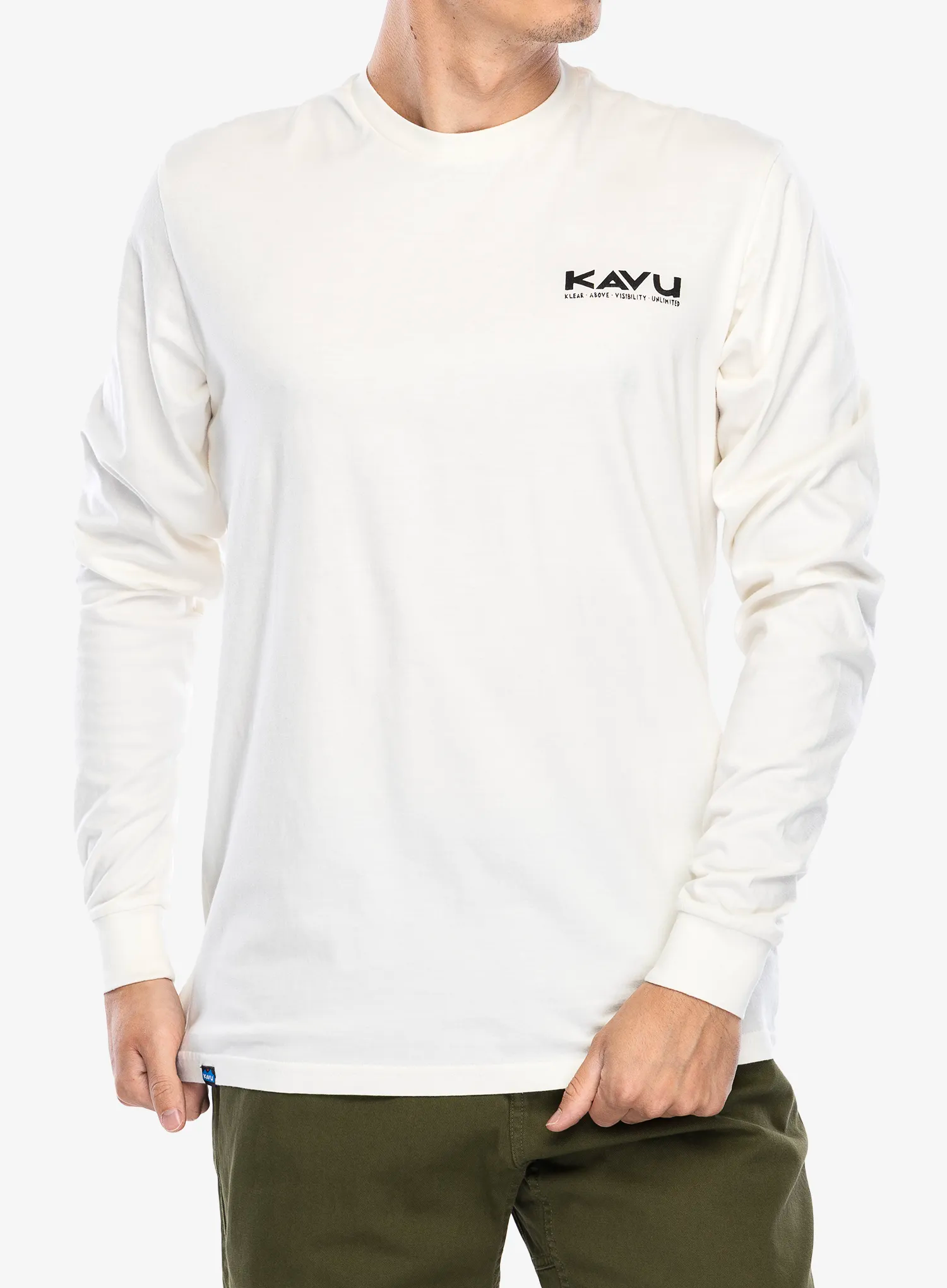 Majica z dolgimi rokavi Kavu LS Etch Art - off white