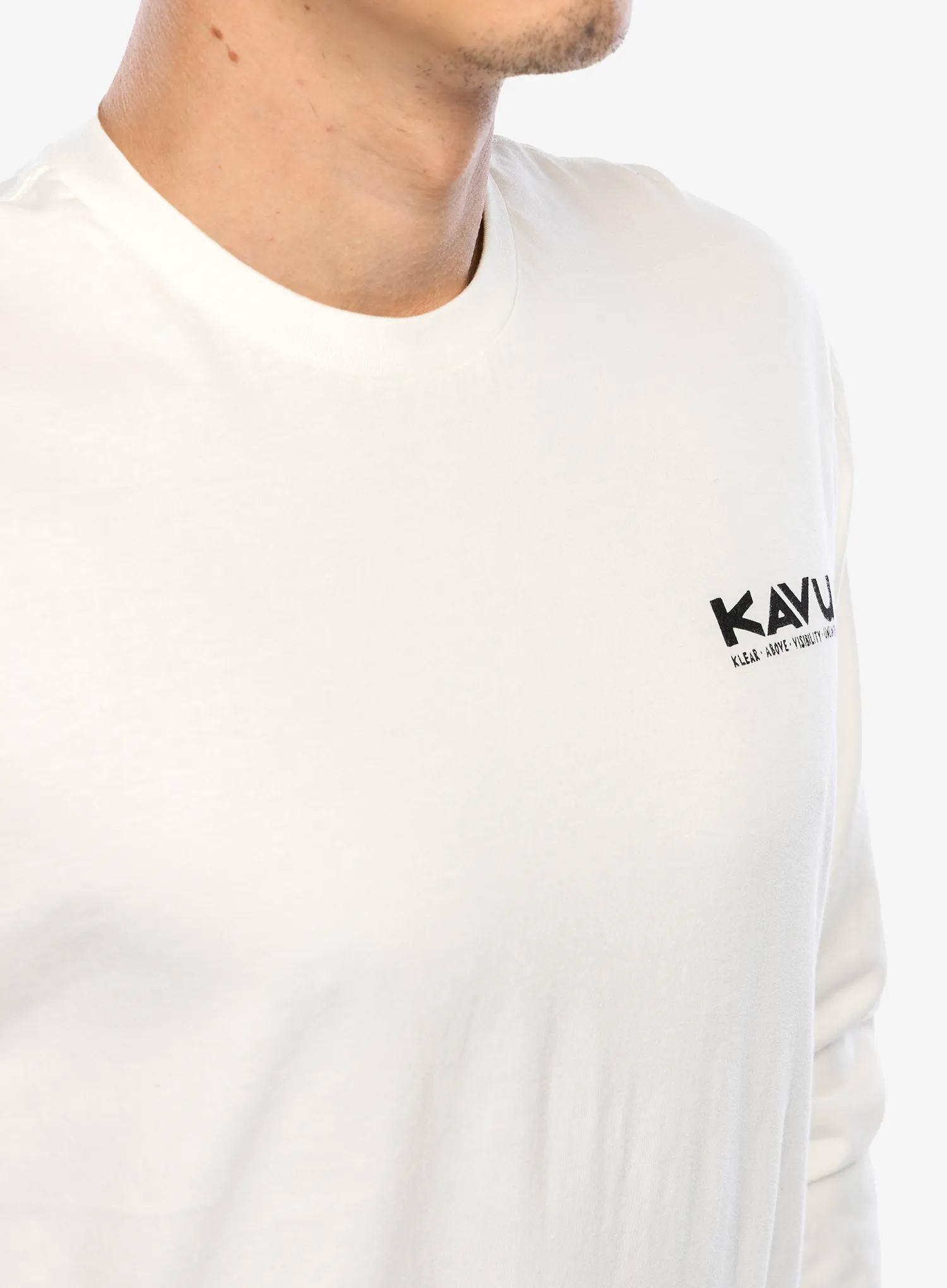 Majica z dolgimi rokavi Kavu LS Etch Art - off white