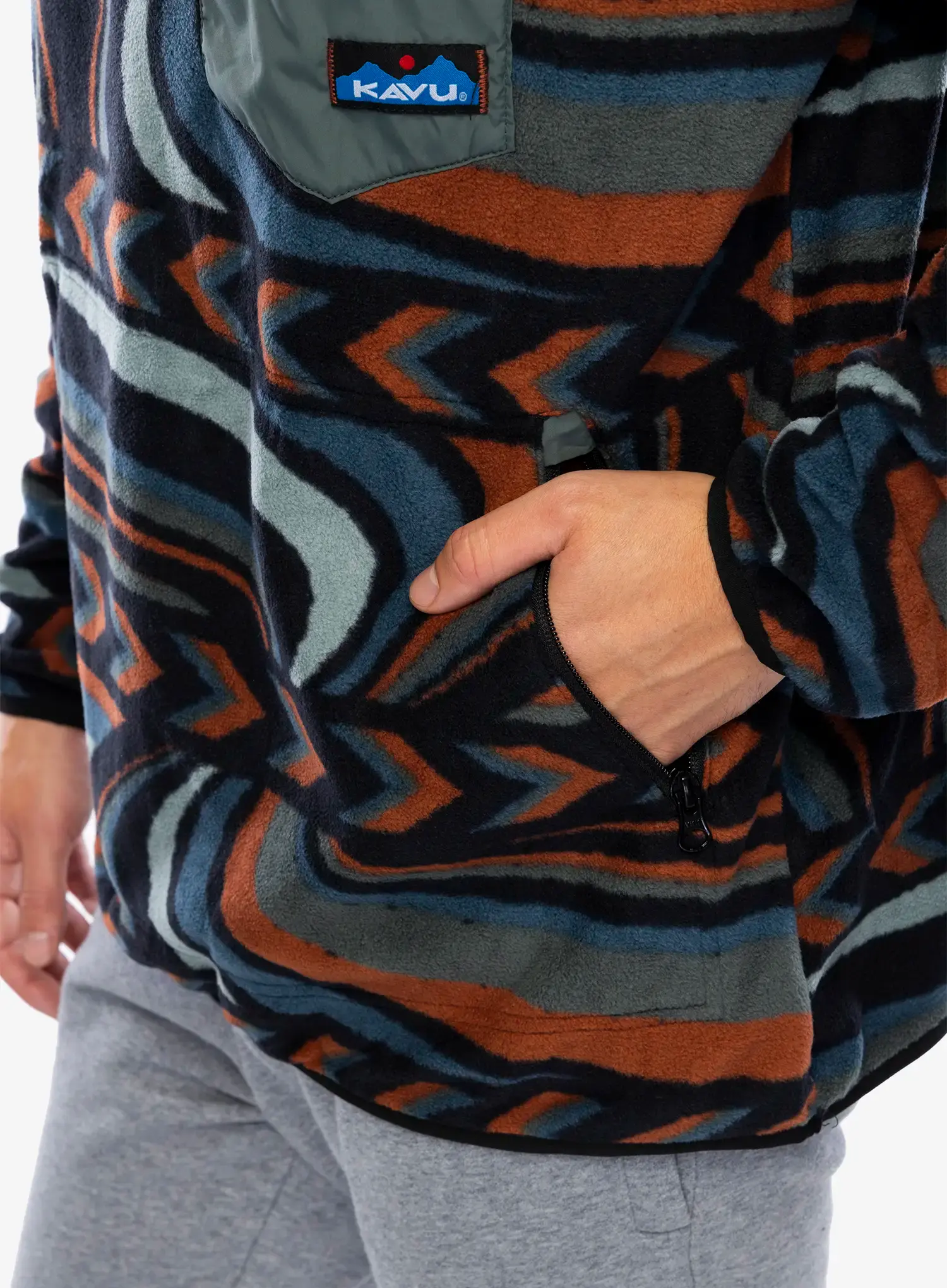 Flis Kavu Teannaway - riven stitch