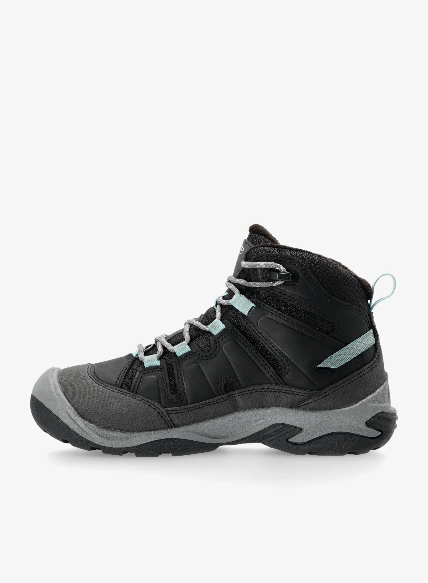 Ženski čevlji Keen Circadia Mid WP - black/cloud blue
