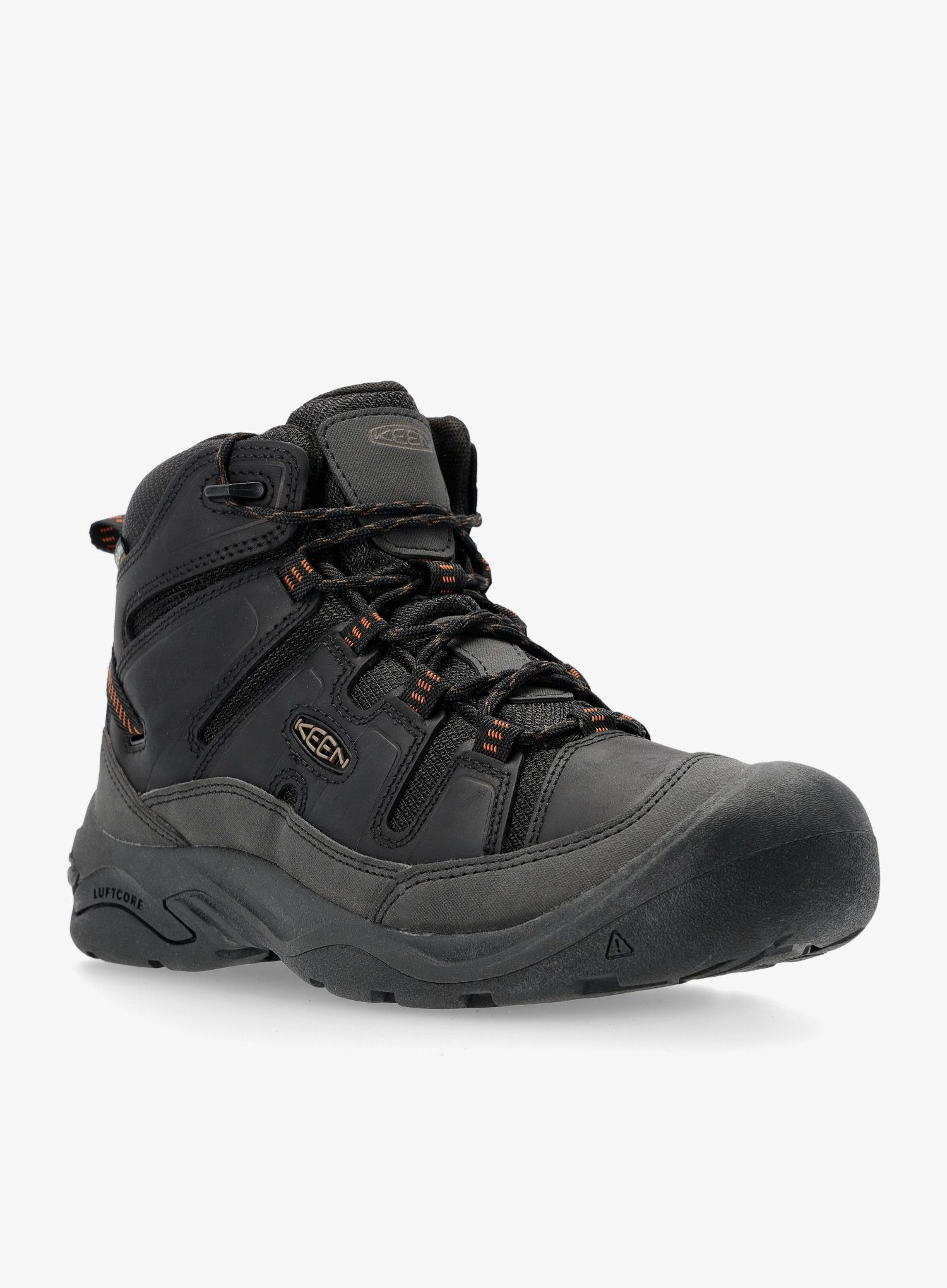 Pohodniški čevlji Keen Circadia Mid WP - black/curry