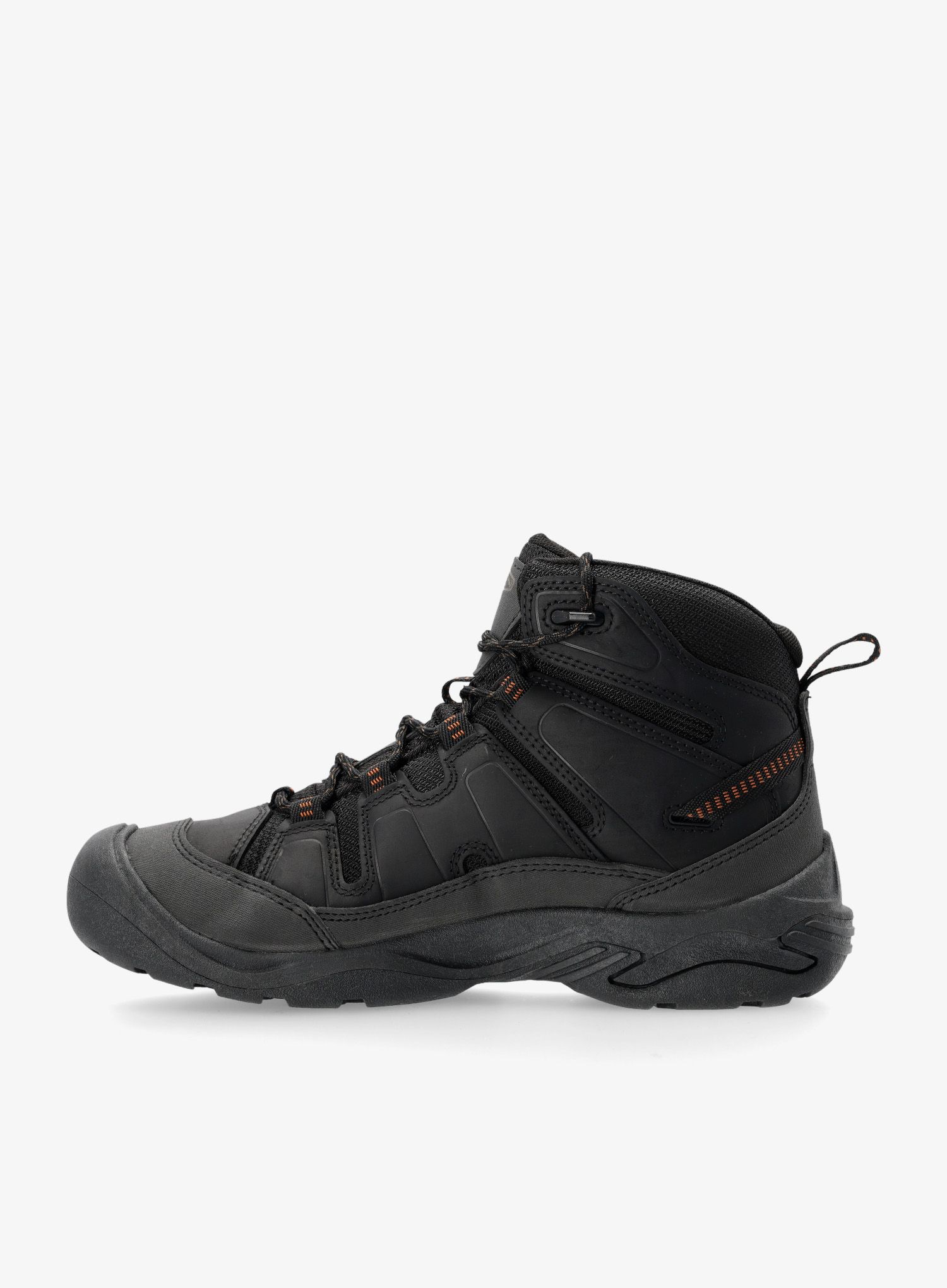 Pohodniški čevlji Keen Circadia Mid WP - black/curry