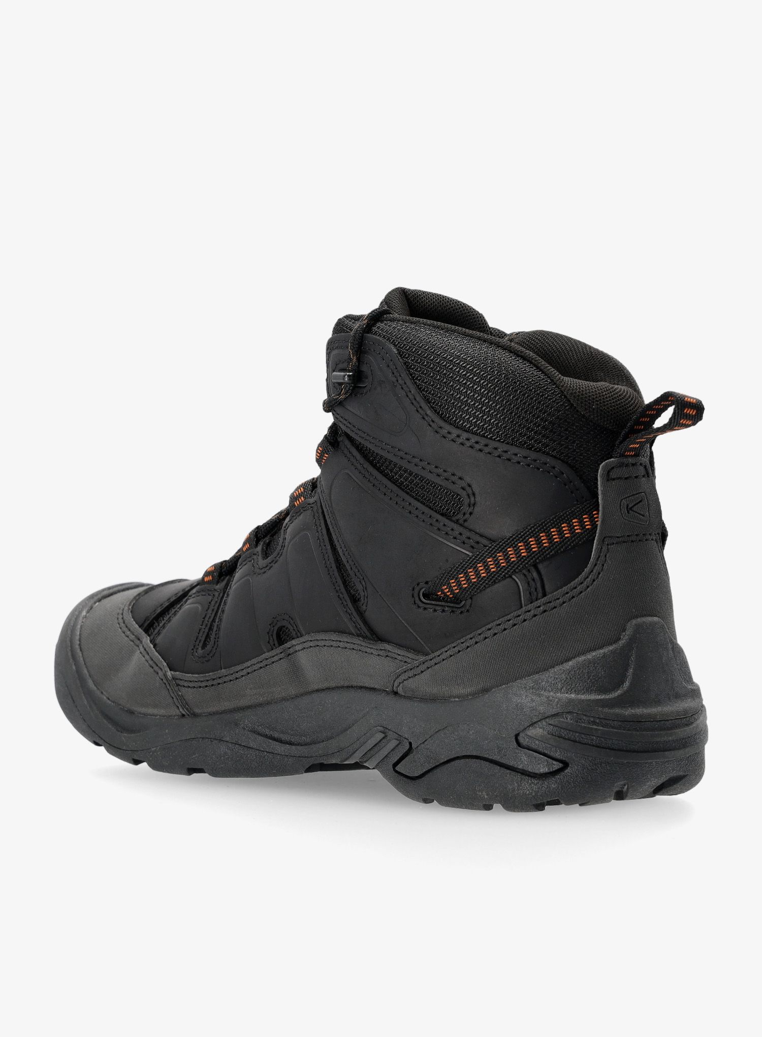 Pohodniški čevlji Keen Circadia Mid WP - black/curry