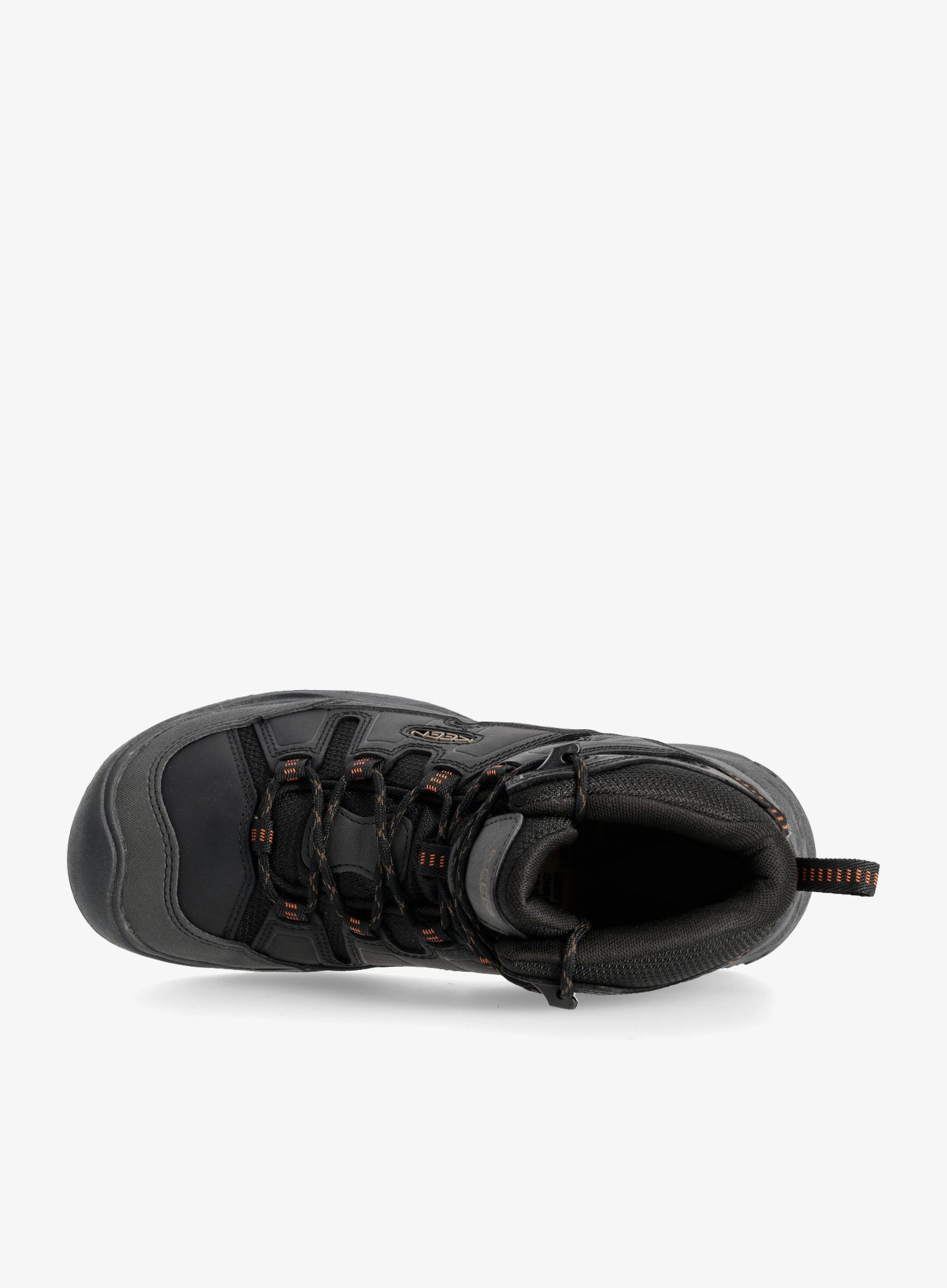 Pohodniški čevlji Keen Circadia Mid WP - black/curry