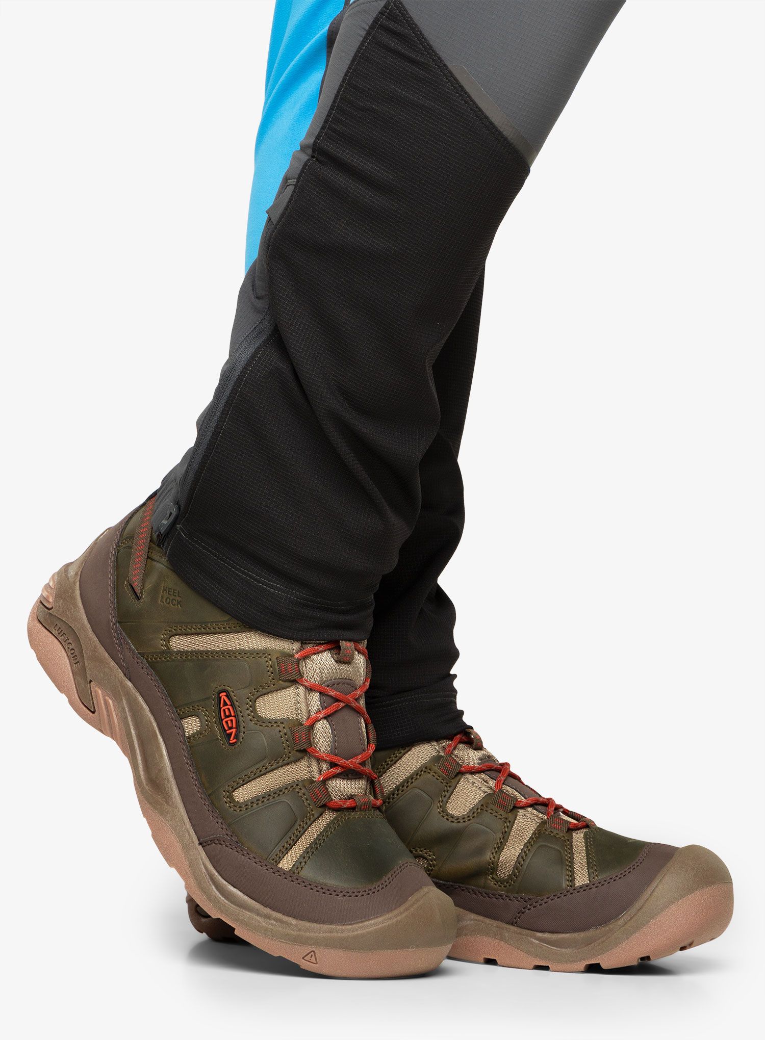 Moški pohodniški čevlji Keen Circadia Mid WP - dark olive/potters clay