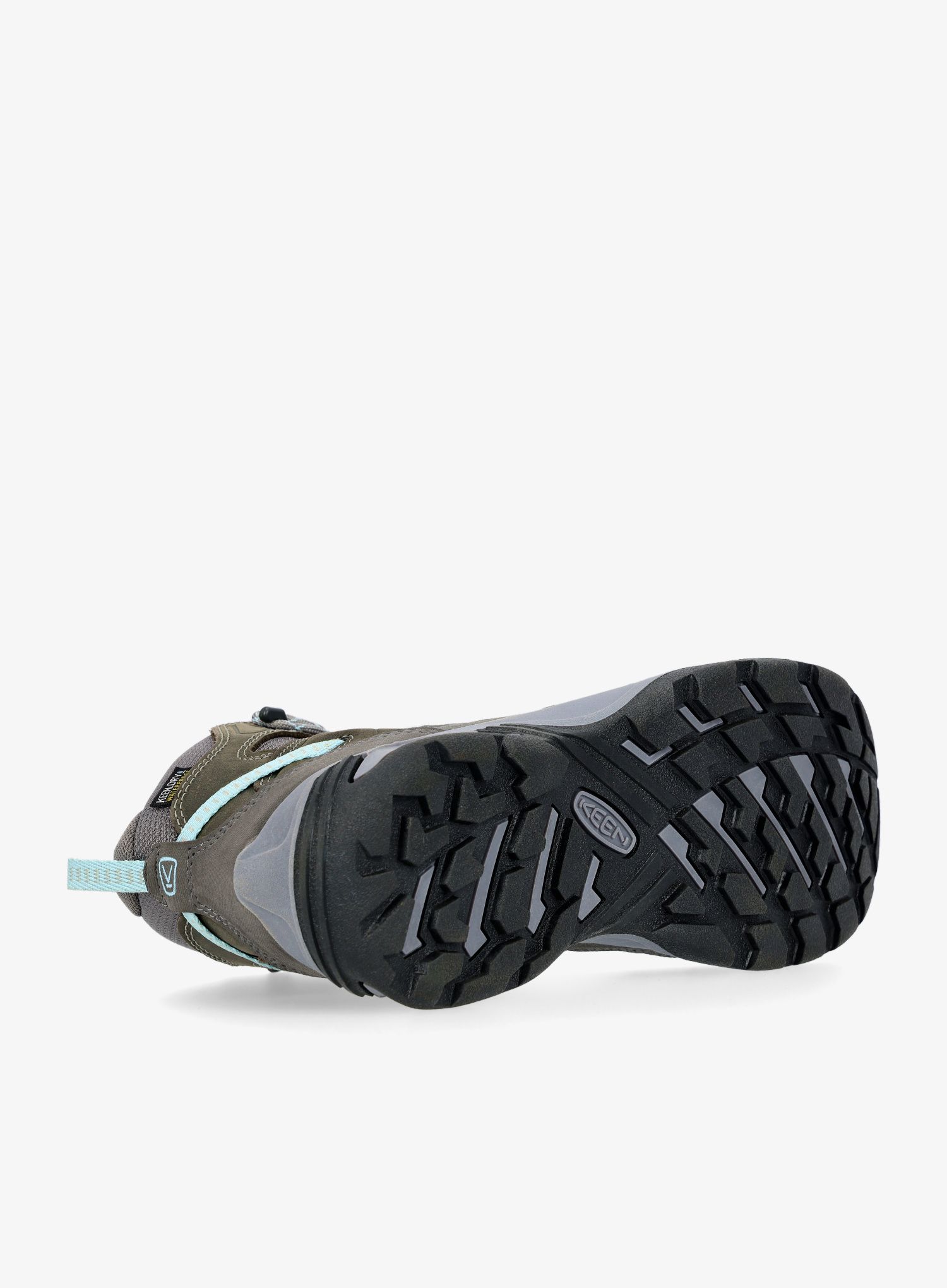 Ženski pohodniški čevlji Keen Circadia Mid WP - steel grey/cloud blue
