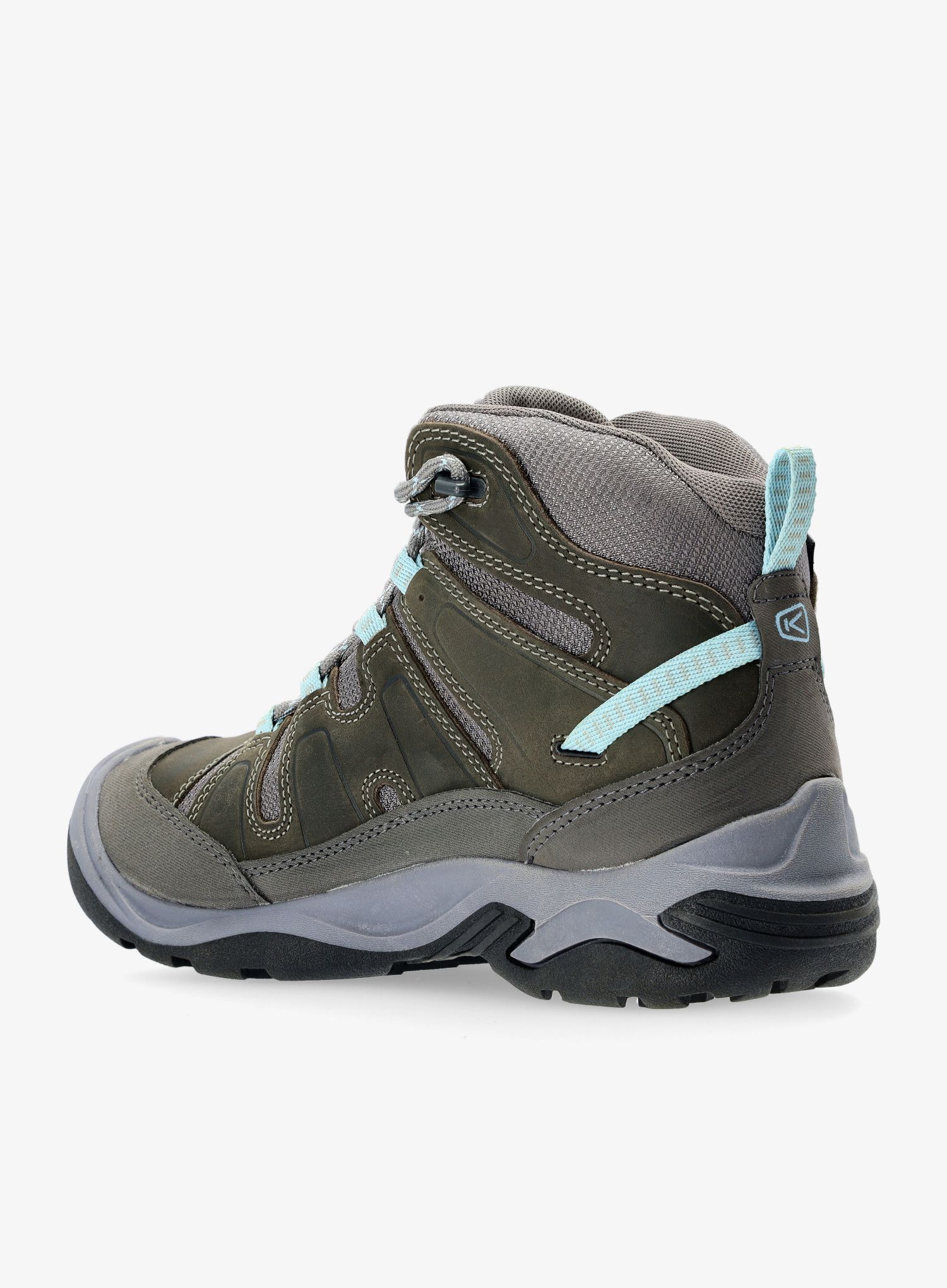 Ženski pohodniški čevlji Keen Circadia Mid WP - steel grey/cloud blue