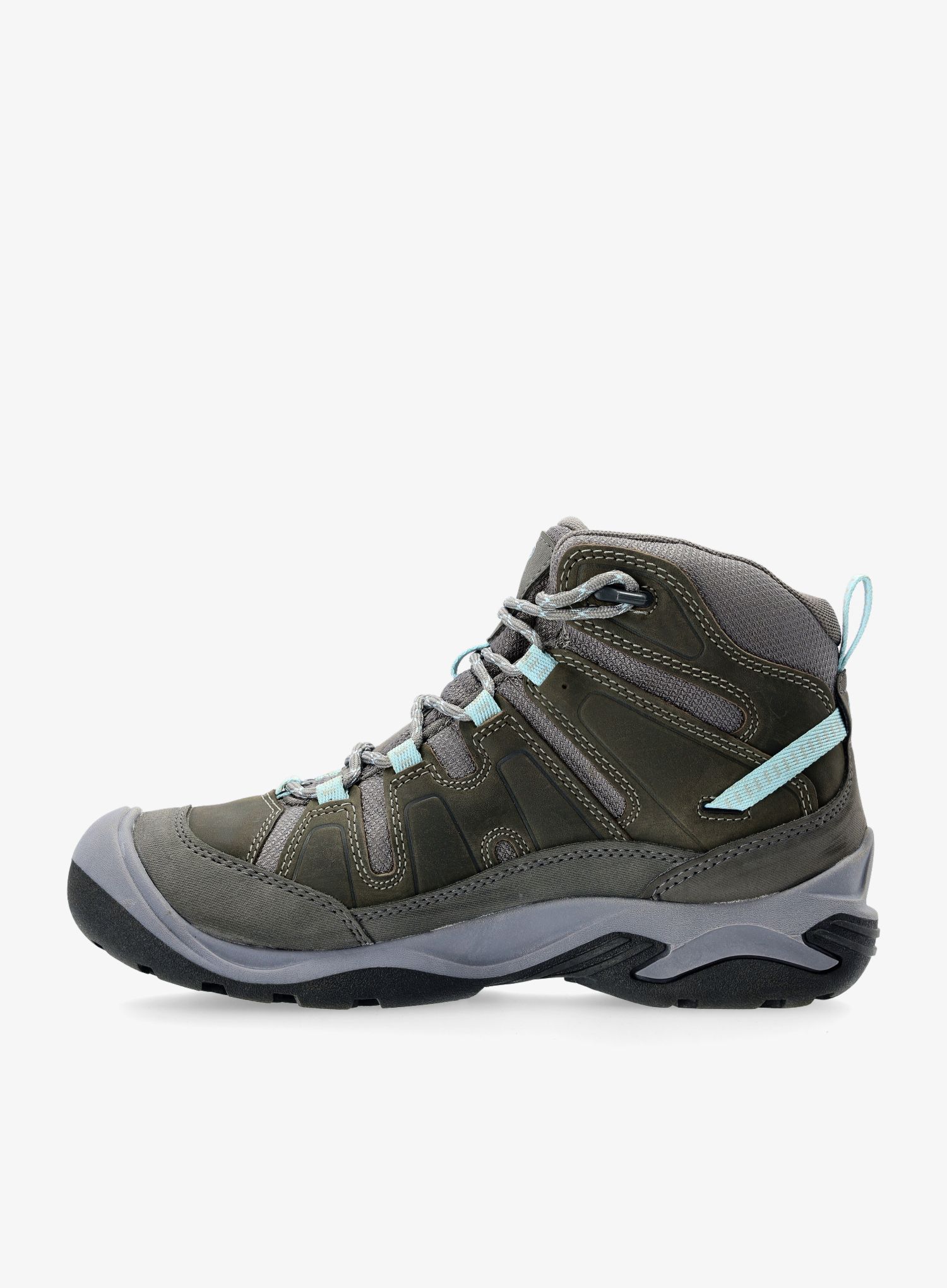 Ženski pohodniški čevlji Keen Circadia Mid WP - steel grey/cloud blue