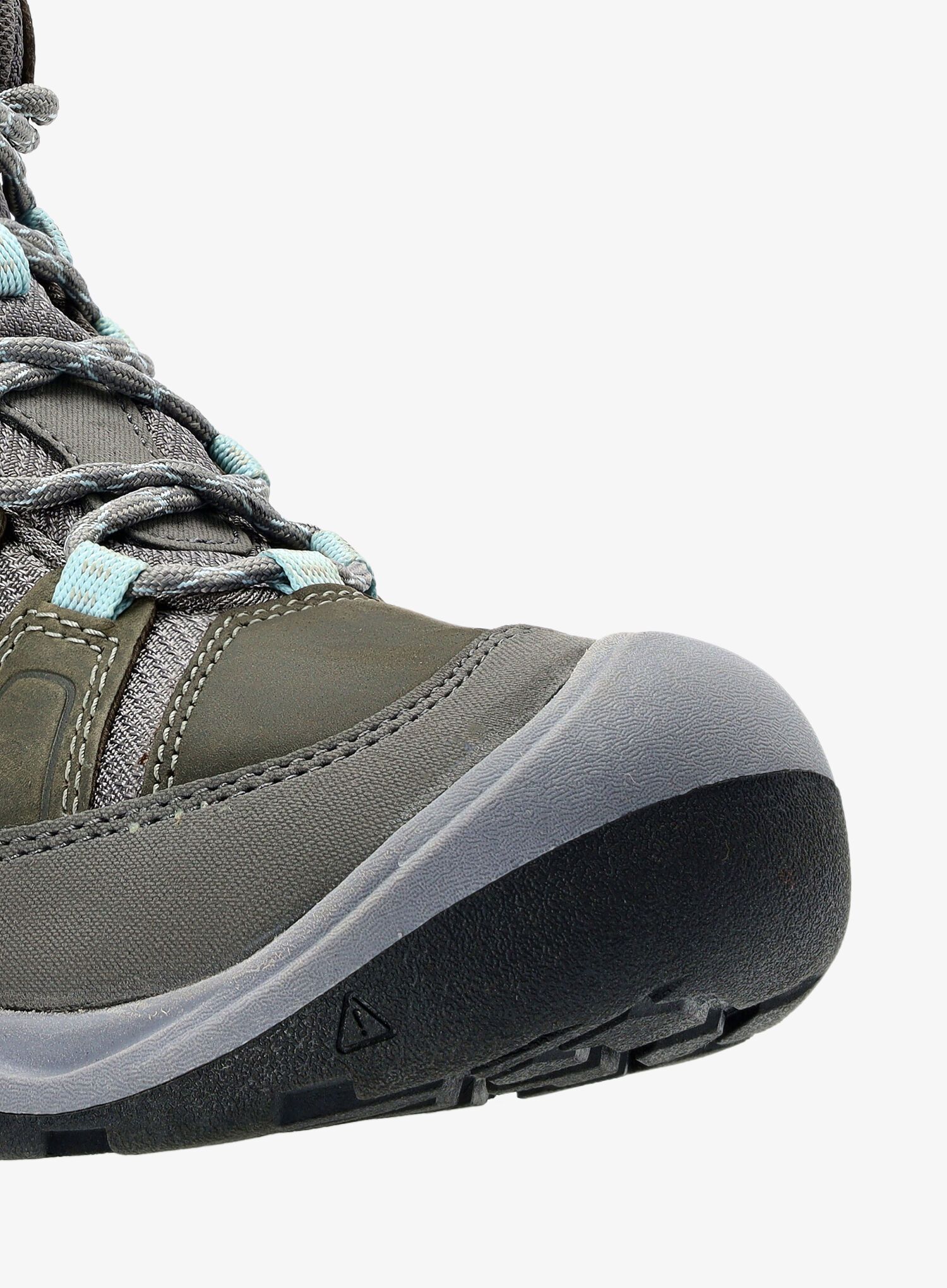 Ženski pohodniški čevlji Keen Circadia Mid WP - steel grey/cloud blue