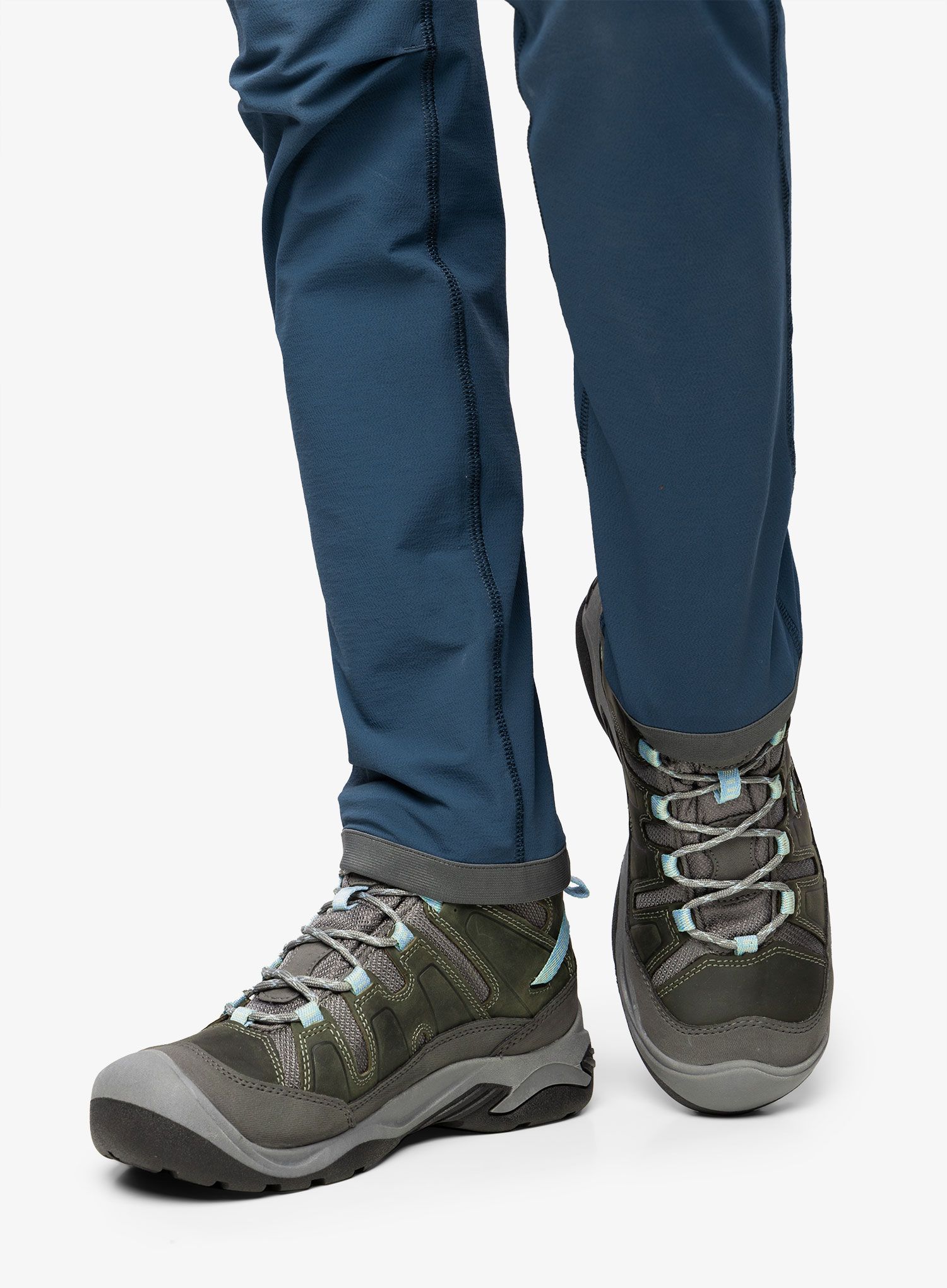 Ženski pohodniški čevlji Keen Circadia Mid WP - steel grey/cloud blue