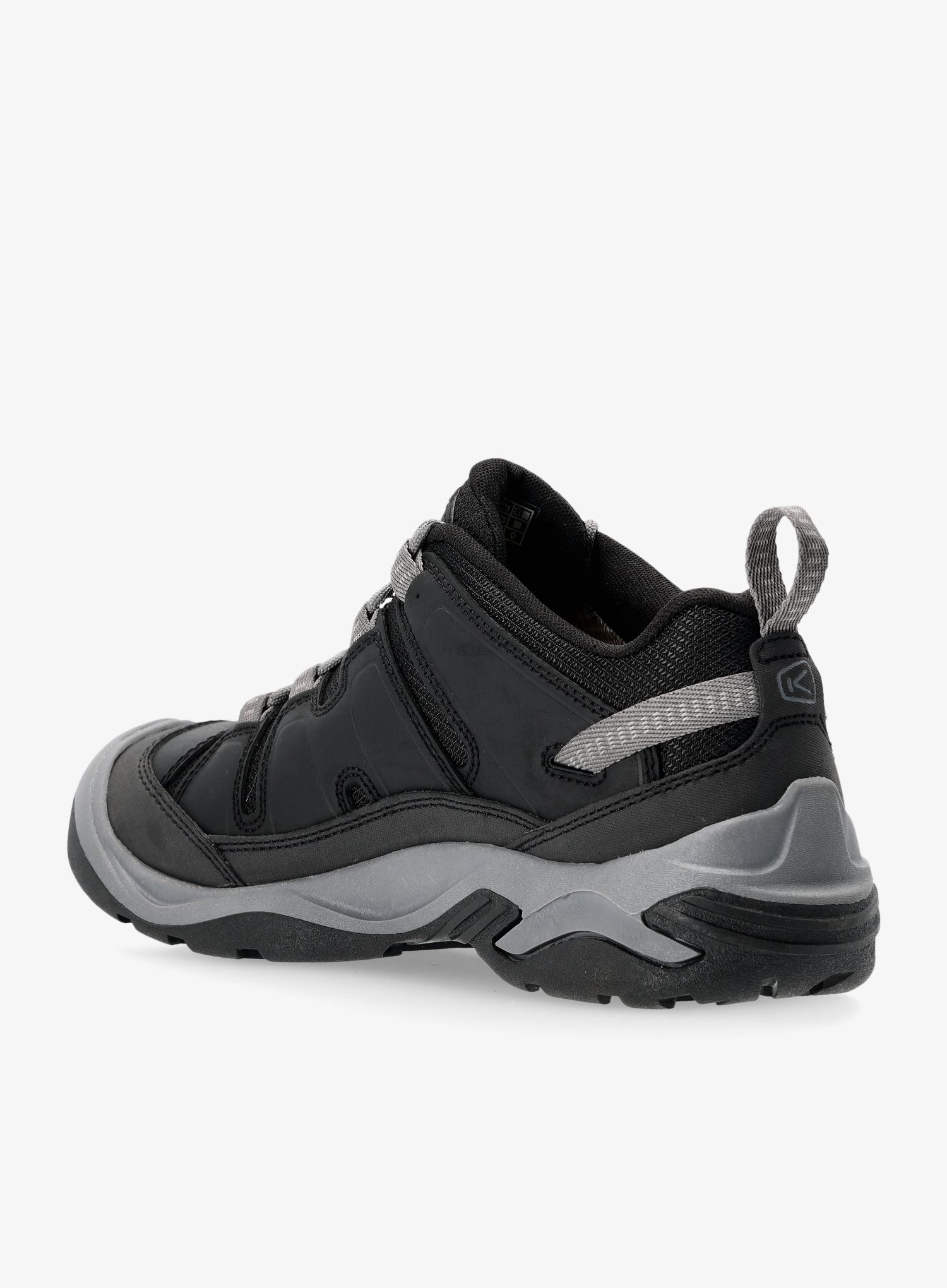Moški pohodniški čevlji Keen Circadia WP - black/steel grey