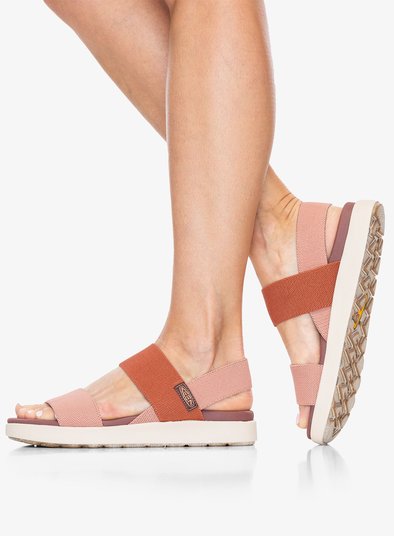 Ženski sandali Keen Elle Backstrap - cork/baked clay