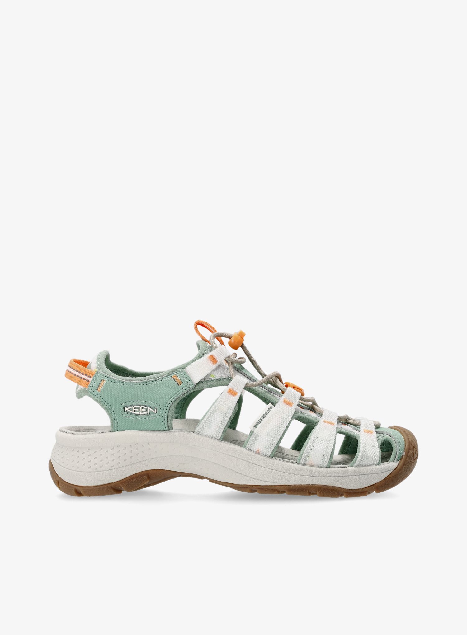 Ženski pohodniški sandali Keen Astoria West Sandal - terrazzo/granite green