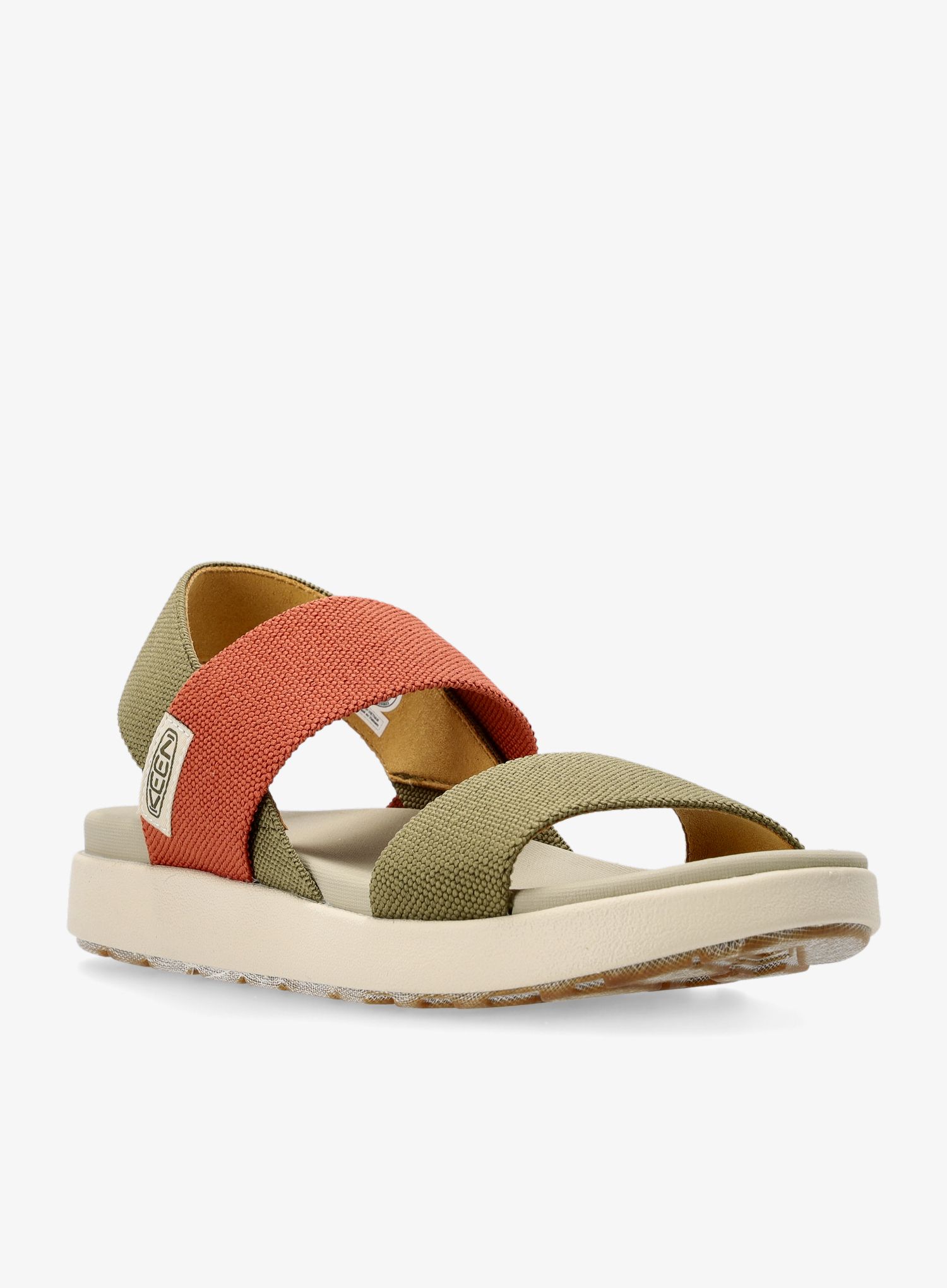Ženski sandali Keen Elle Backstrap - martini olive/baked clay