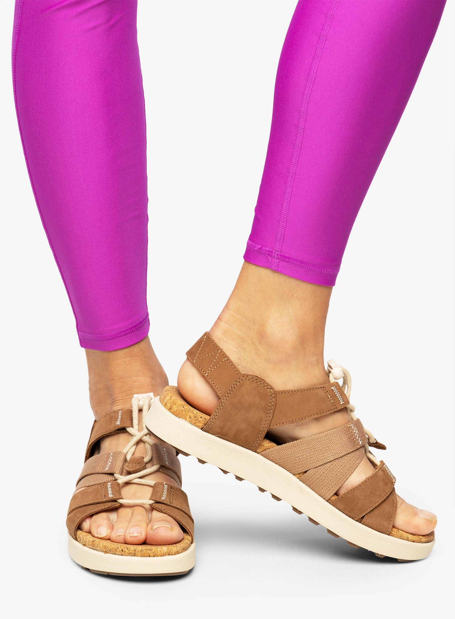 Ženski sandali Keen Elle Mixed Strap - toasted coconut/birch