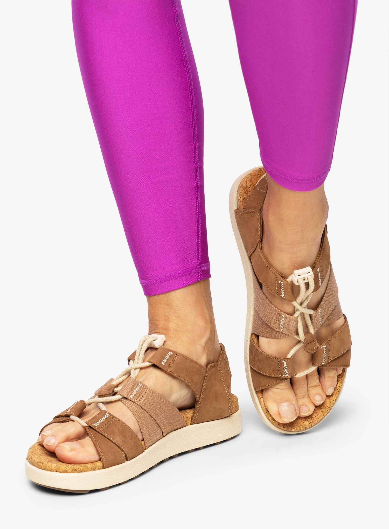 Ženski sandali Keen Elle Mixed Strap - toasted coconut/birch