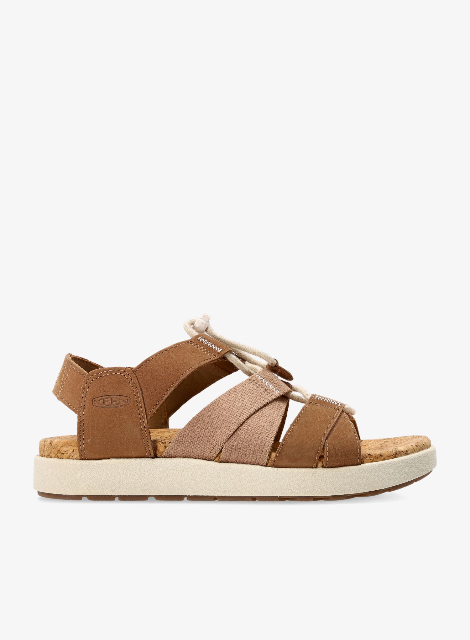 Ženski sandali Keen Elle Mixed Strap - toasted coconut/birch