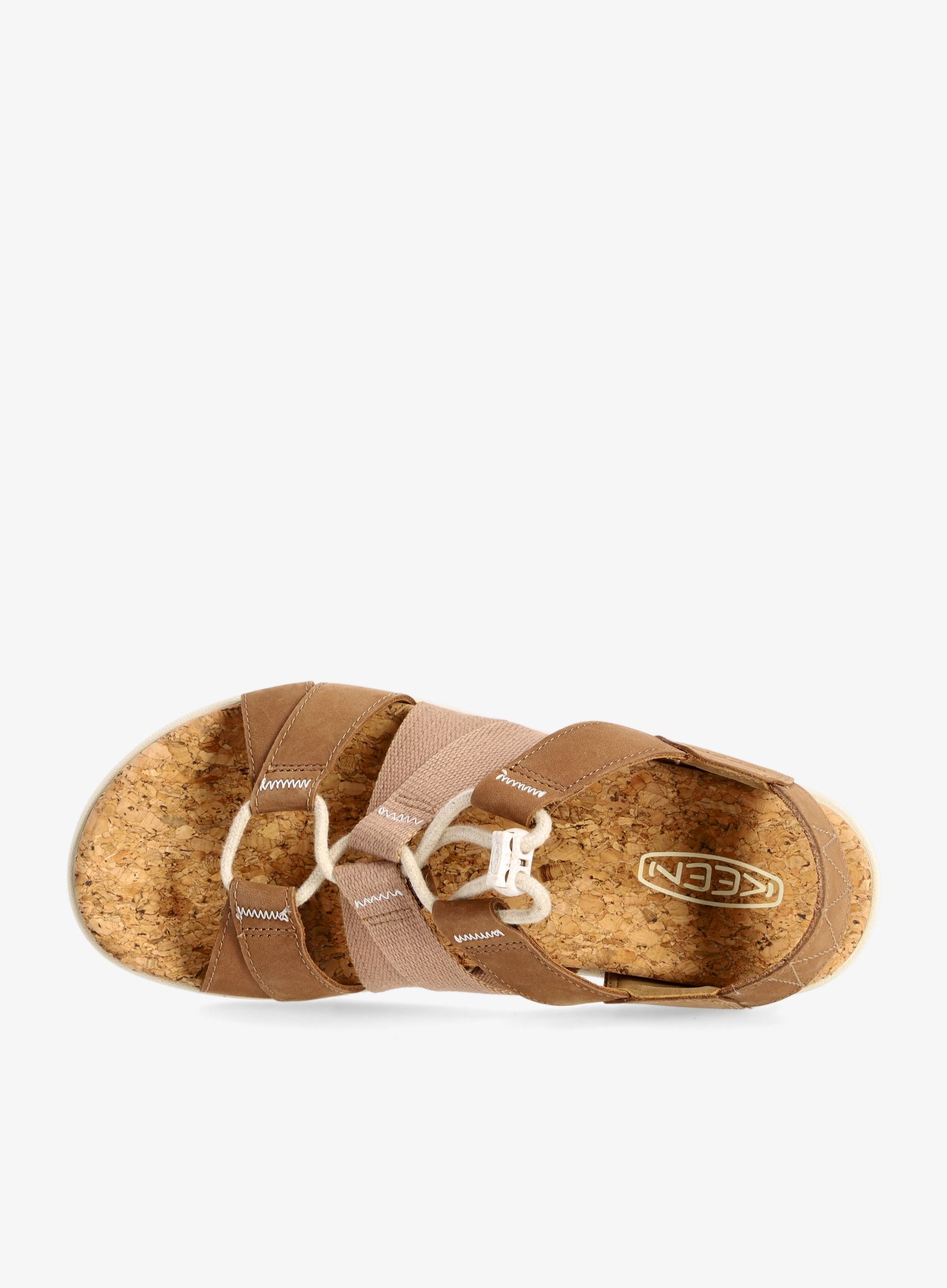 Ženski sandali Keen Elle Mixed Strap - toasted coconut/birch