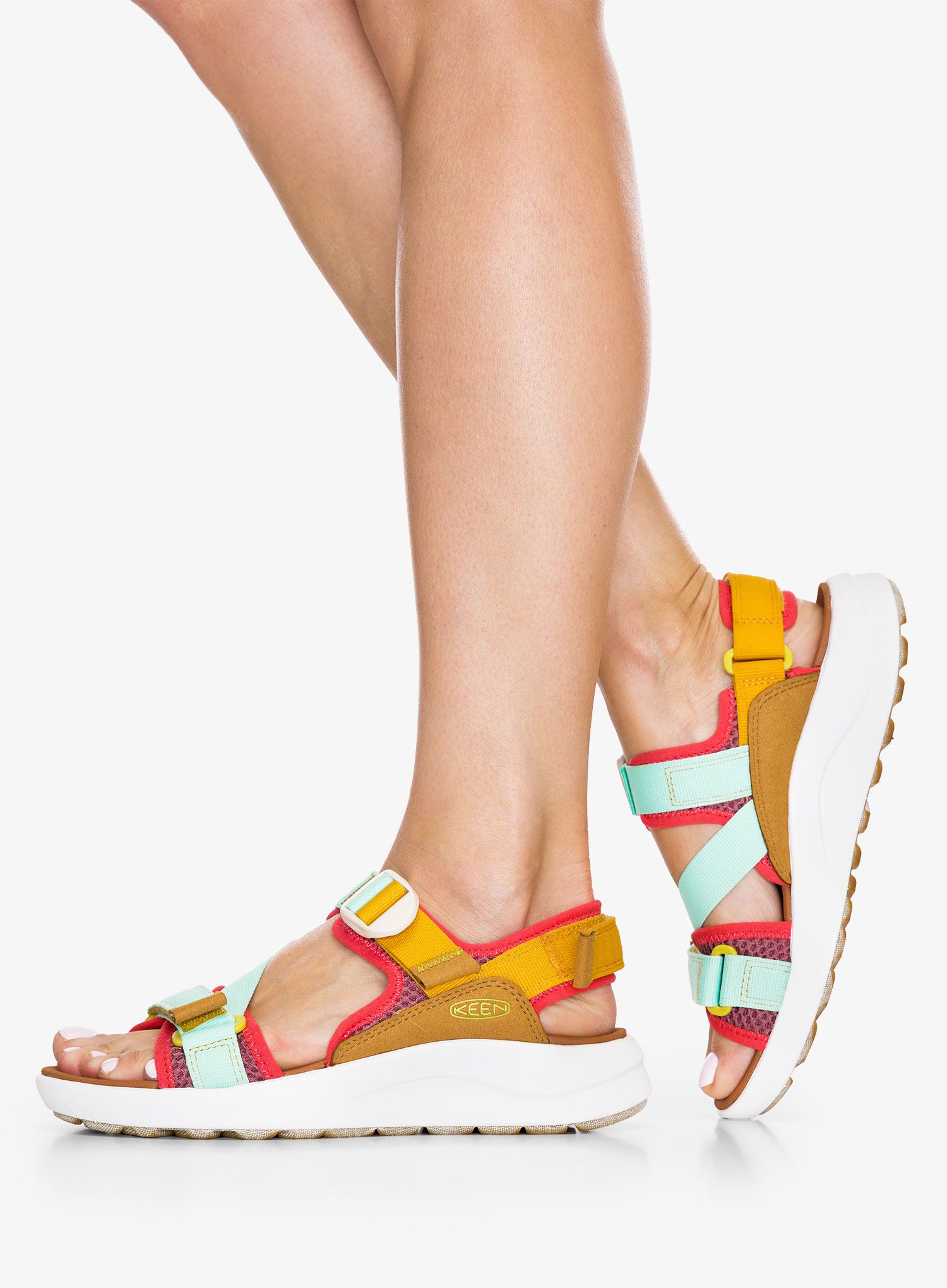 Ženski sandali Keen Elle Sport Backstrap - golden yellow/lichen