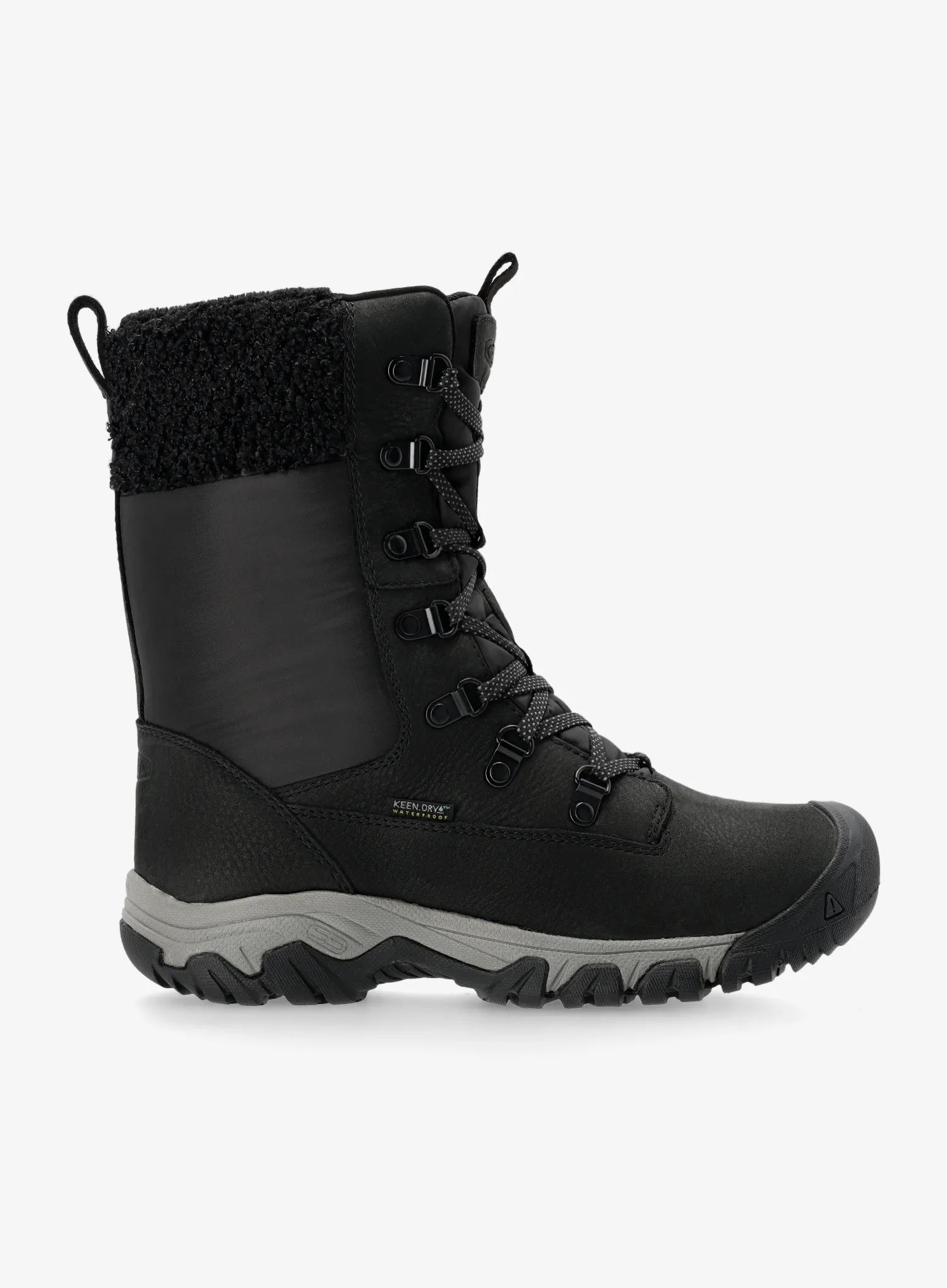 Ženski zimski čevlji Keen Greta Tall Boot WP - black/black