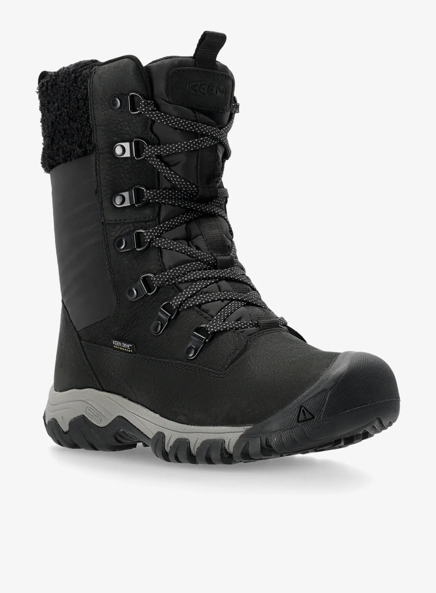 Ženski zimski čevlji Keen Greta Tall Boot WP - black/black
