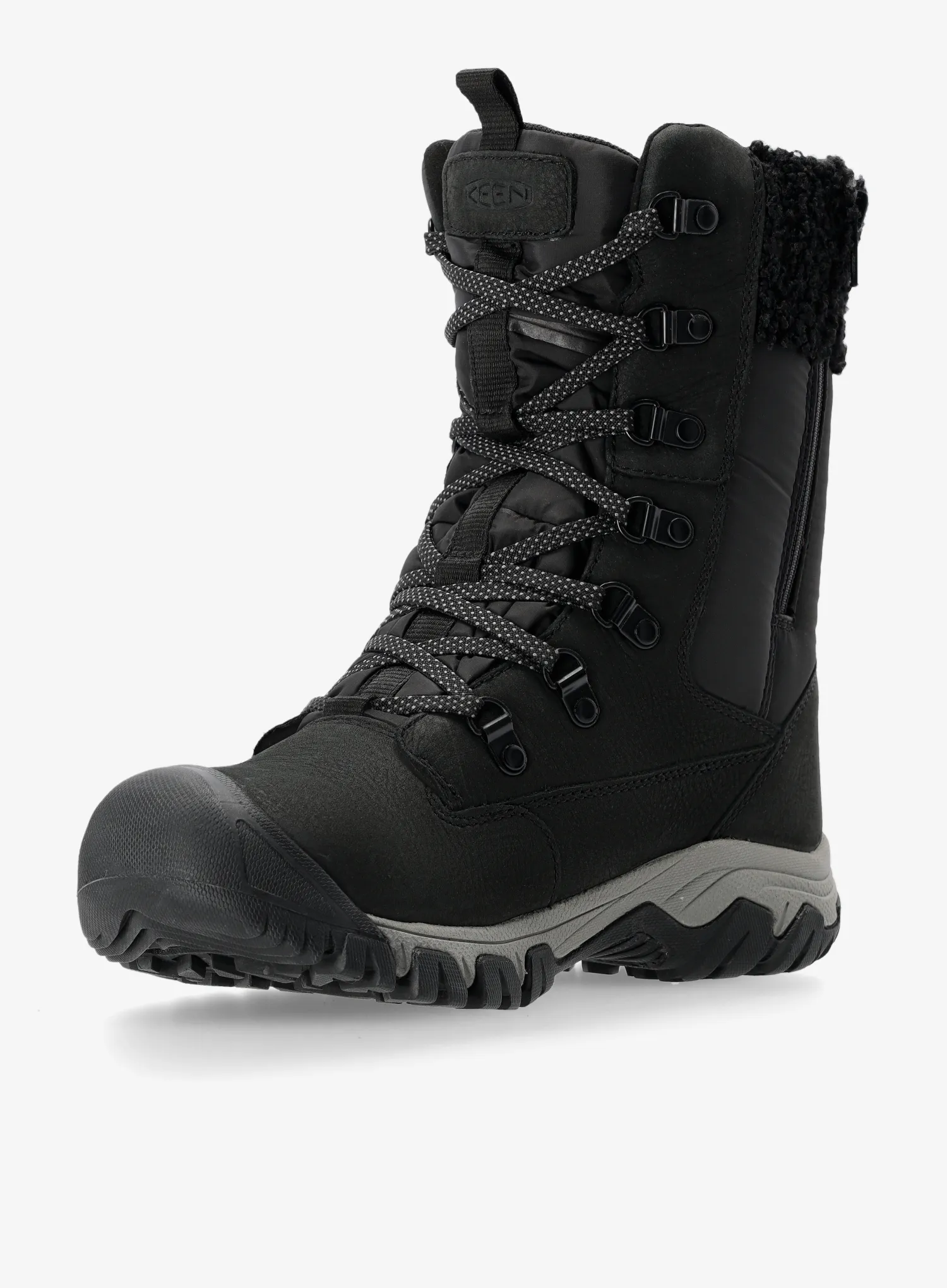 Ženski zimski čevlji Keen Greta Tall Boot WP - black/black