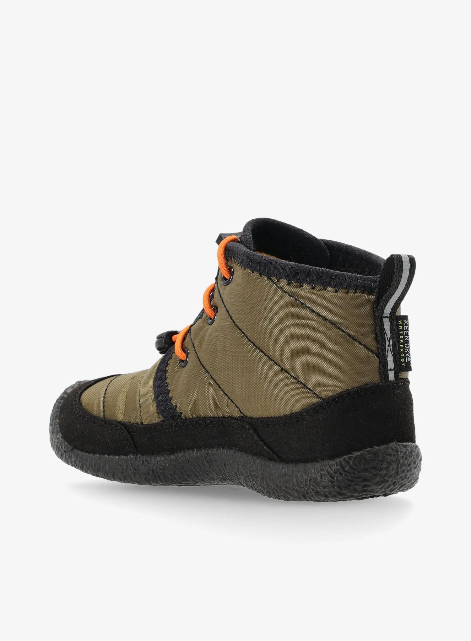 Otroška obutev Keen Howser II Chukka WP Kids - dark olive/gold flame