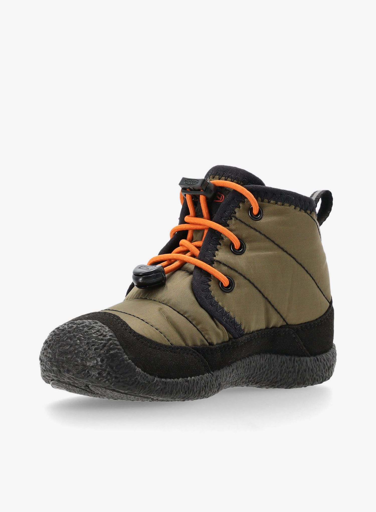 Otroška obutev Keen Howser II Chukka WP - dark olive/gold flame
