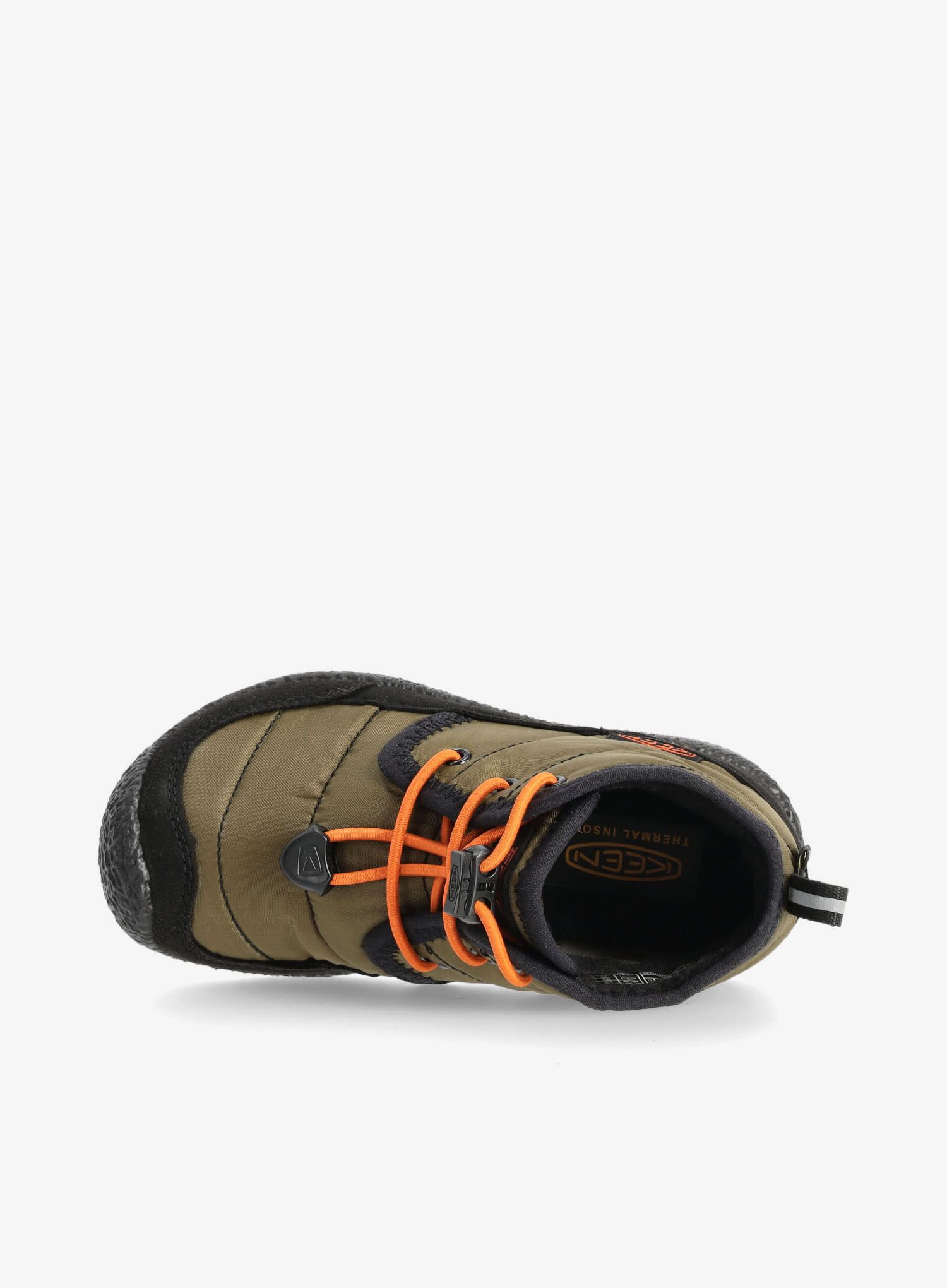 Otroška obutev Keen Howser II Chukka WP - dark olive/gold flame