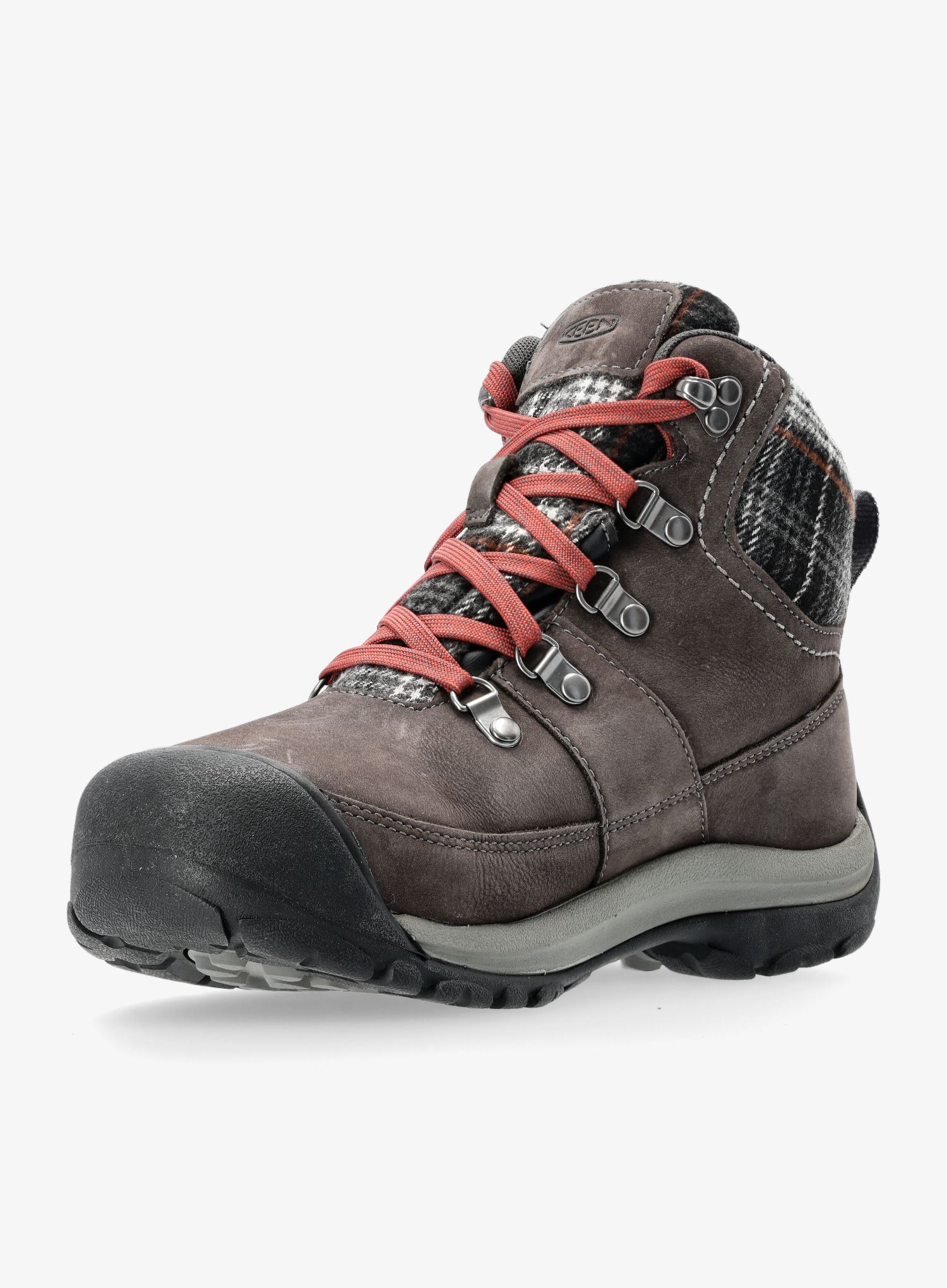 Ženski pohodniški čevlji Keen Kaci III Winter Mid WP - magnet/black plaid