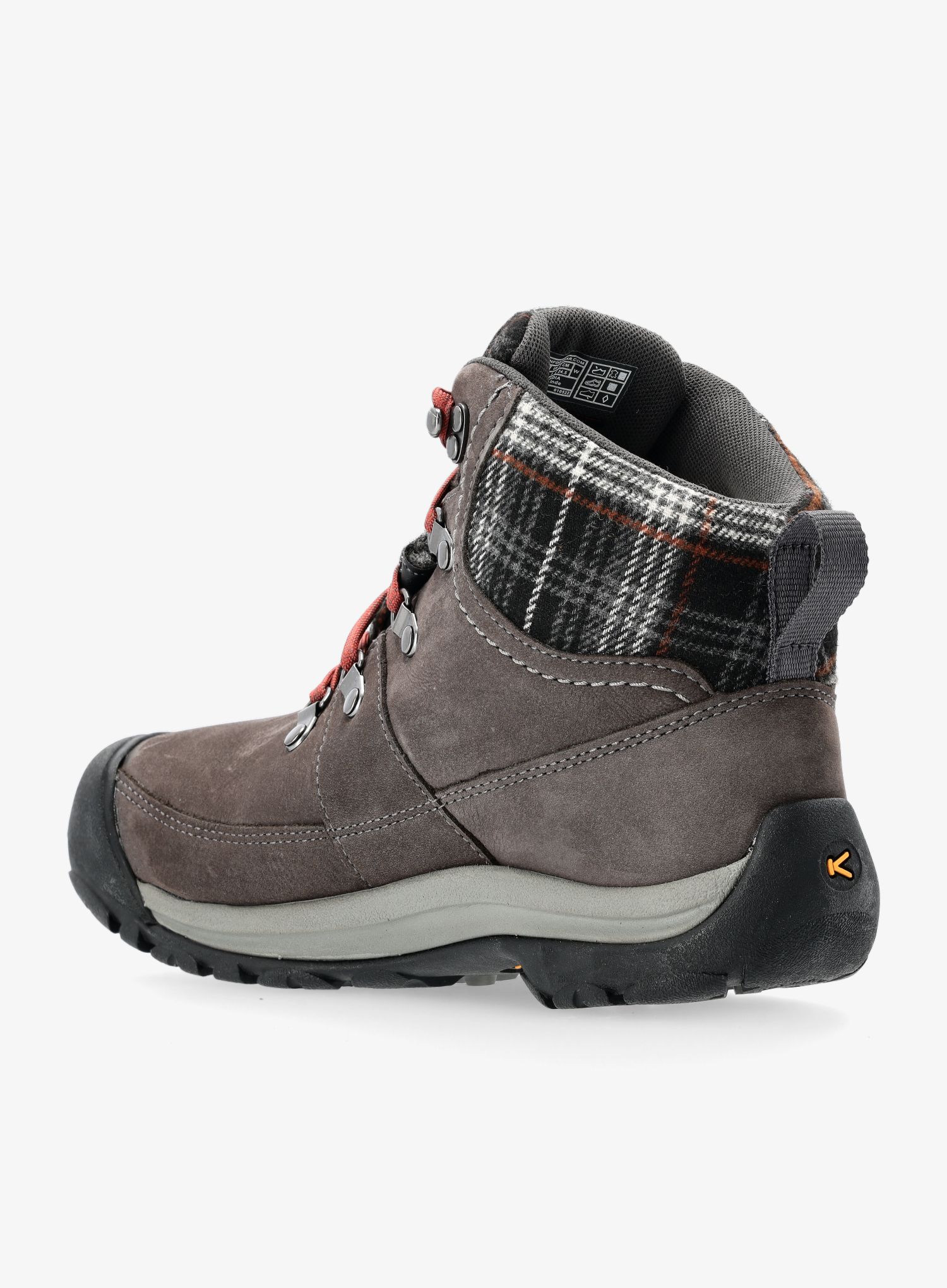 Ženski pohodniški čevlji Keen Kaci III Winter Mid WP - magnet/black plaid