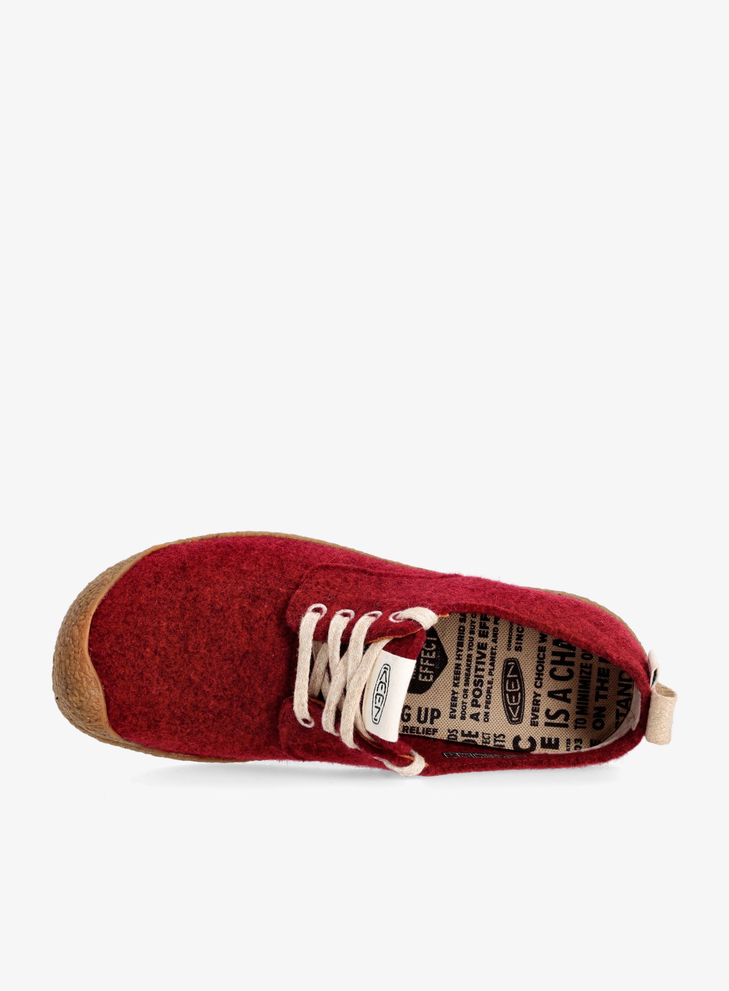 Ženski čevlji Keen Mosey Derby - red felt/birch