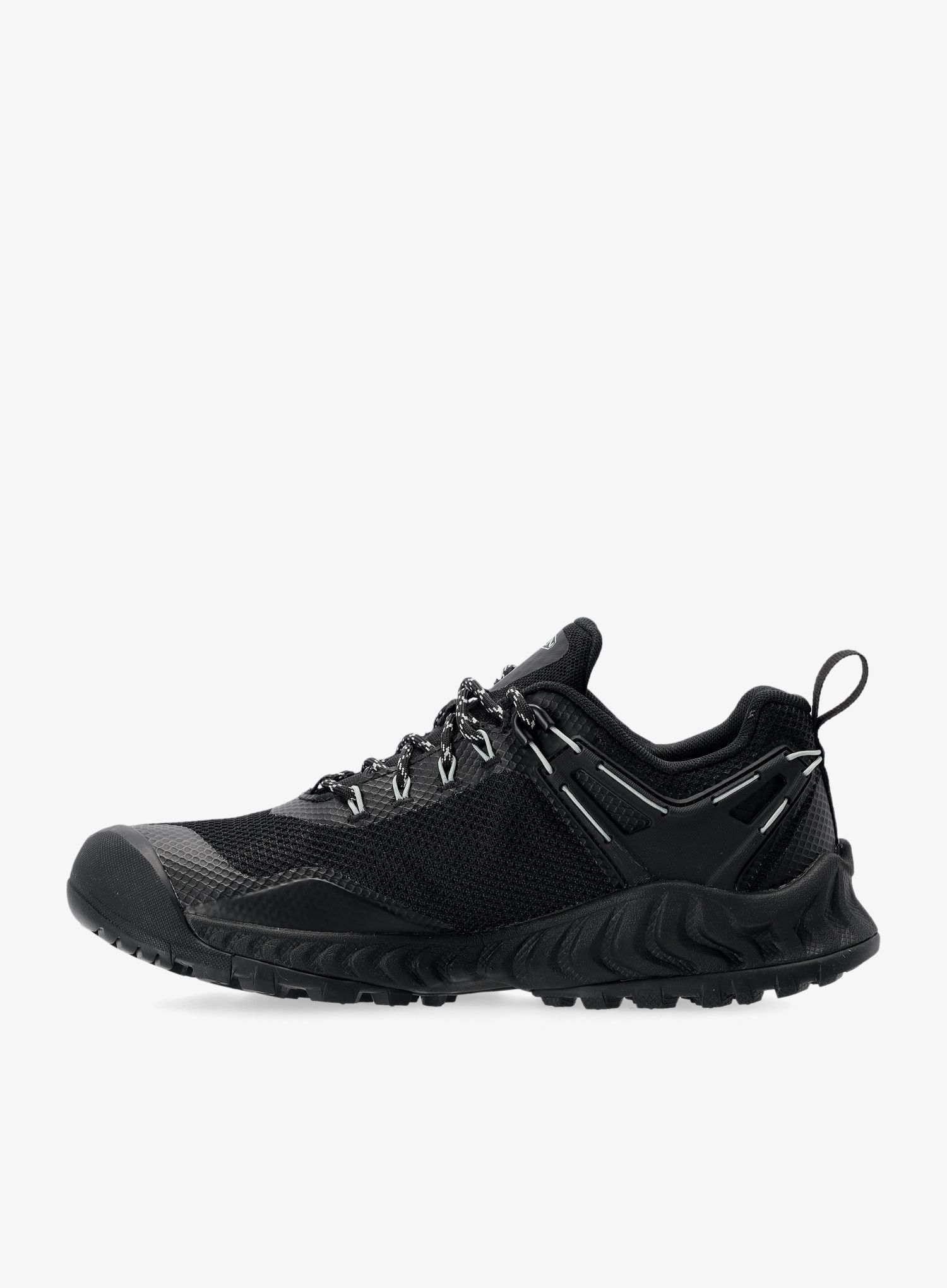 Ženski pohodniški čevlji Keen Nxis Evo WP - black/cloud blue