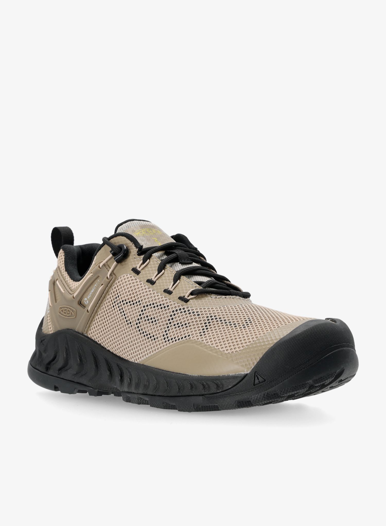 Nizki pohodniški čevlji Keen Nxis Evo WP - plaza taupe/citronelle