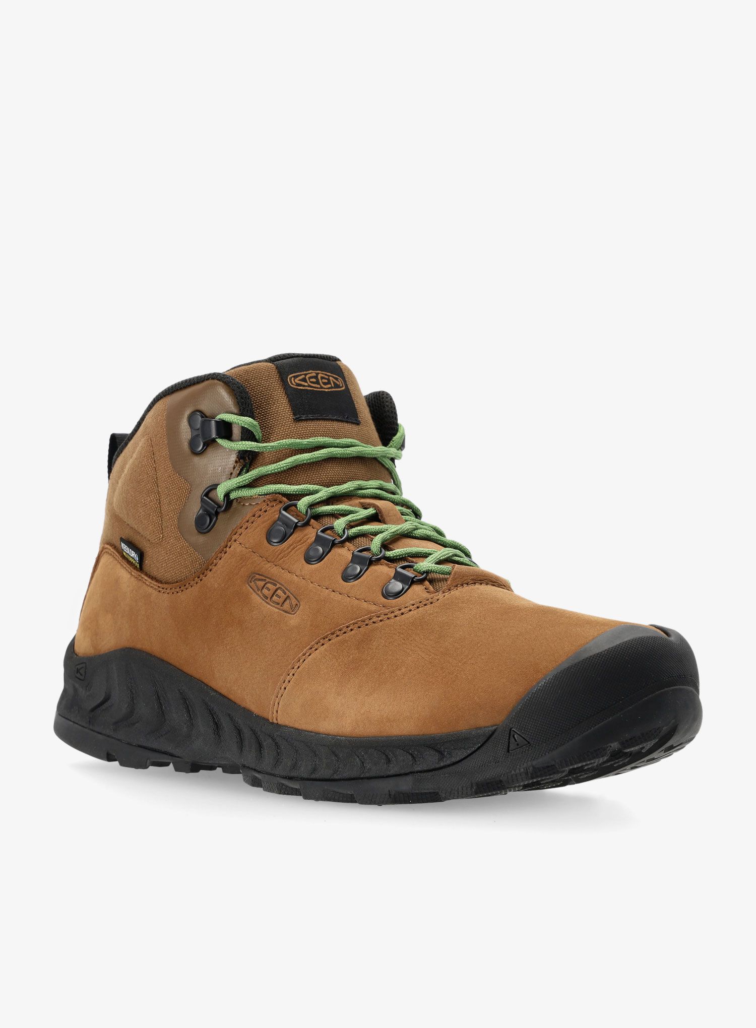 Moški pohodniški čevlji Keen Nxis Explorer Mid WP - bison/golden yellow