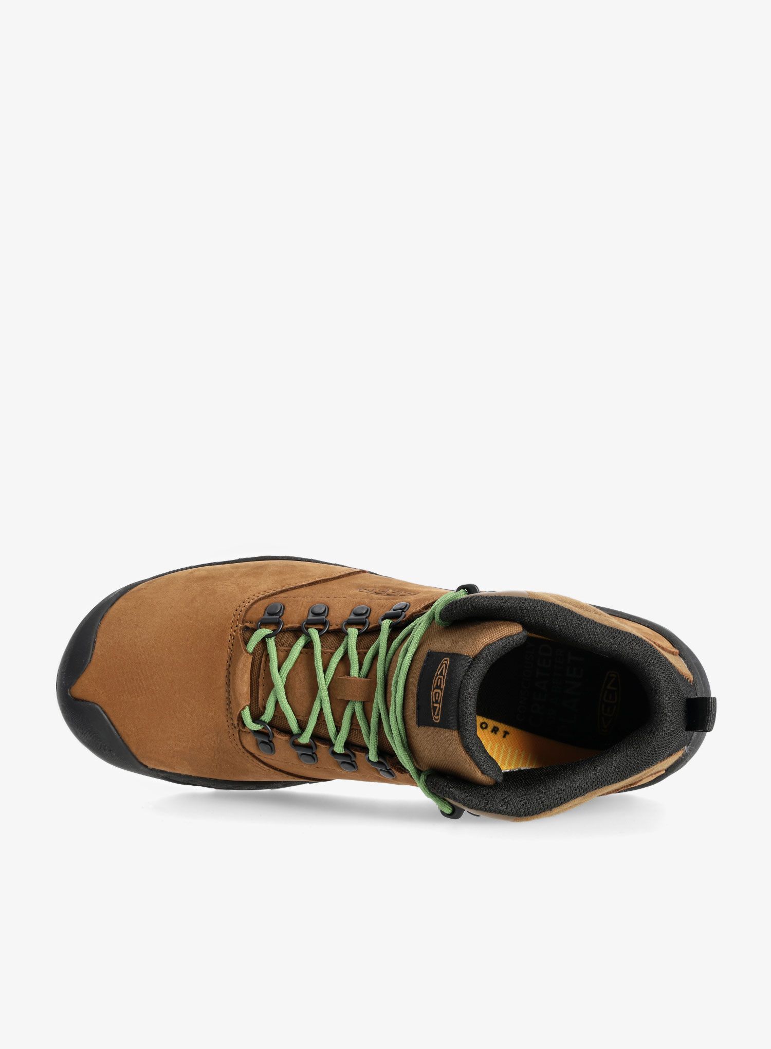 Moški pohodniški čevlji Keen Nxis Explorer Mid WP - bison/golden yellow