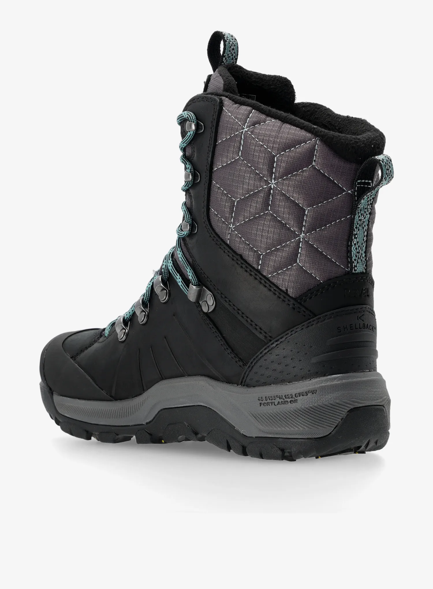 Ženski zimski čevlji Keen Revel IV High Polar - black/north atlantic