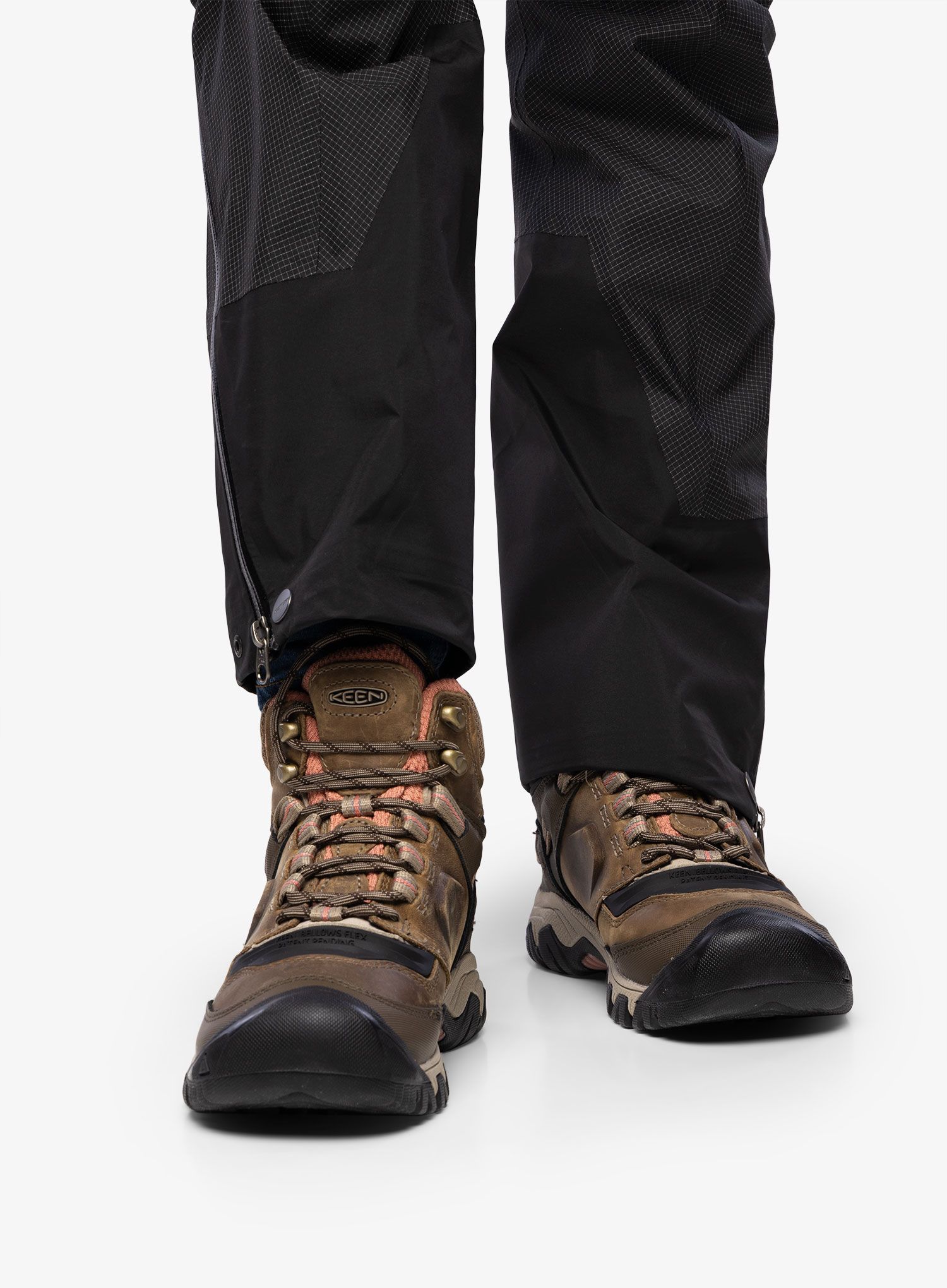 Ženski pohodniški čevlji Keen Ridge Flex Mid WP - timberwolf/brick dust