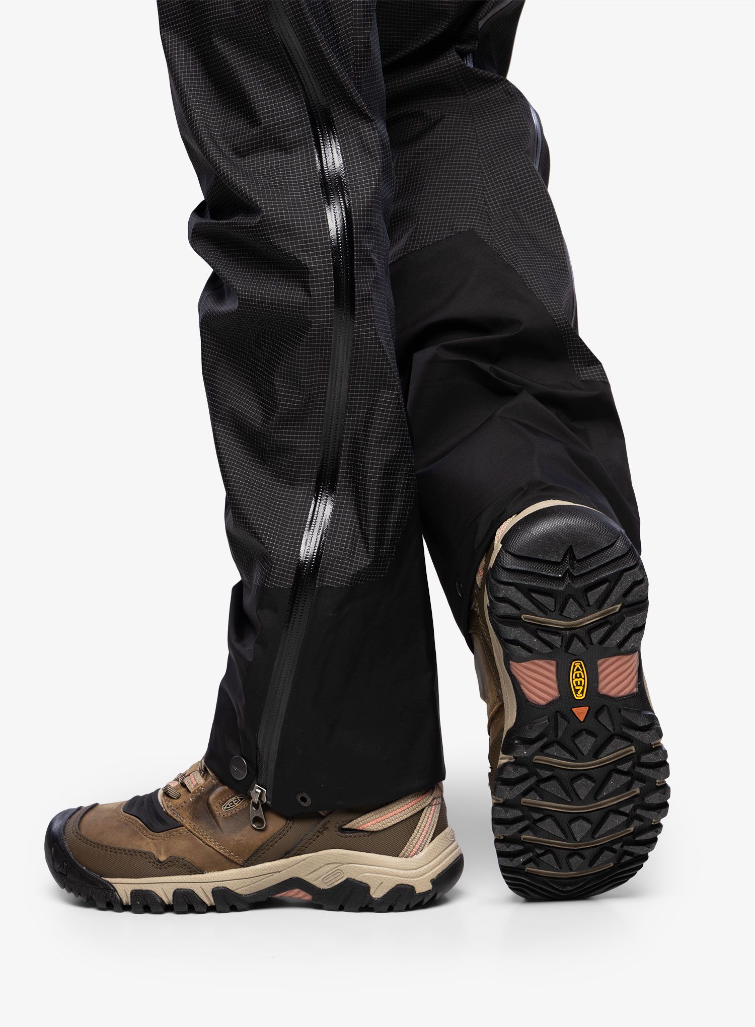 Ženski pohodniški čevlji Keen Ridge Flex Mid WP - timberwolf/brick dust