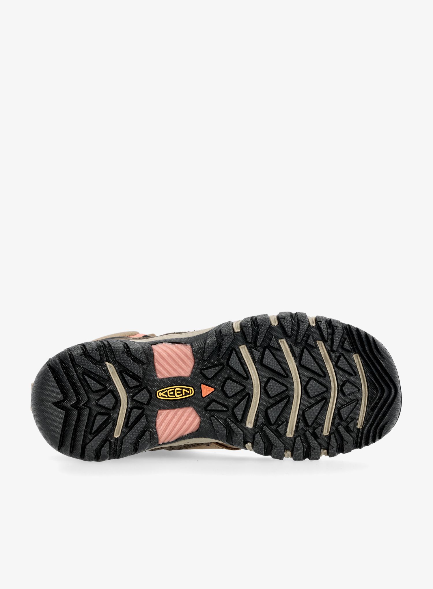 Ženski pohodniški čevlji Keen Ridge Flex Mid WP - timberwolf/brick dust