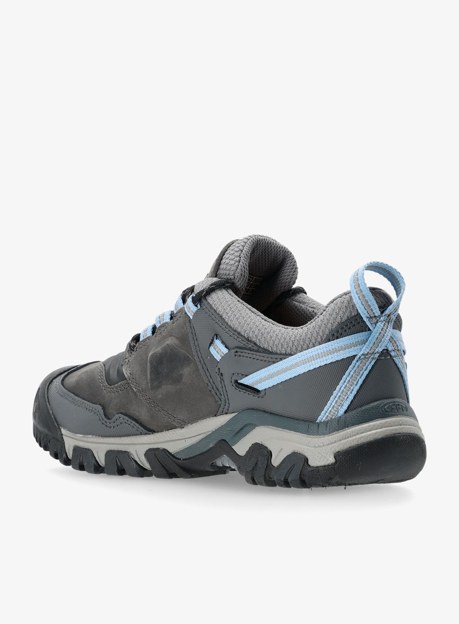 Ženski pohodniški čevlji Keen Ridge Flex WP - steel grey/hydrangea