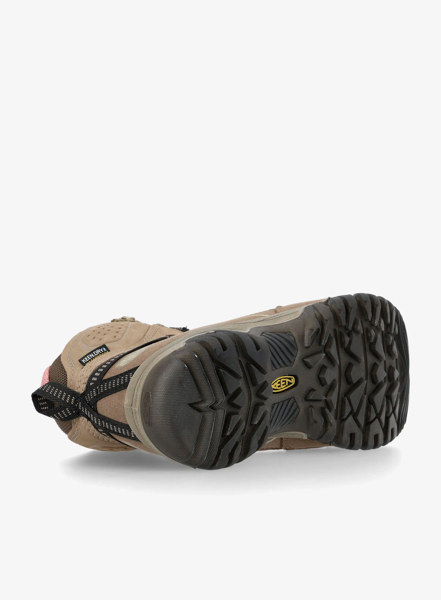 Ženski pohodniški čevlji Keen Targhee IV Mid WP - brindle/nostalgia rose