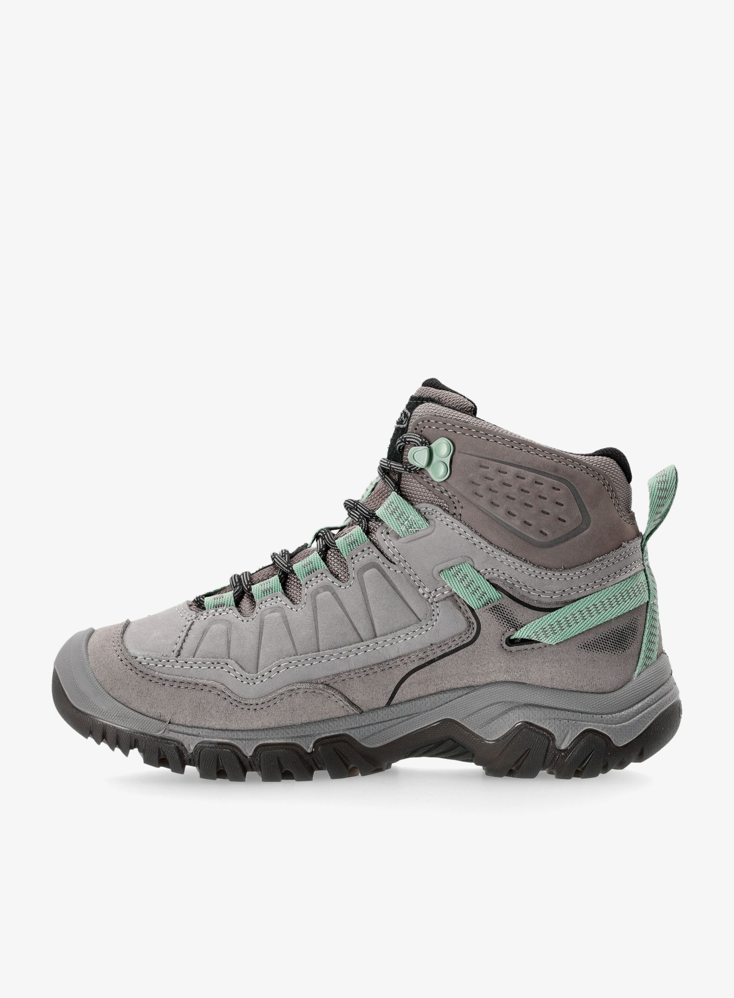 Ženski pohodniški čevlji Keen Targhee IV Mid Wp - alloy/granite green