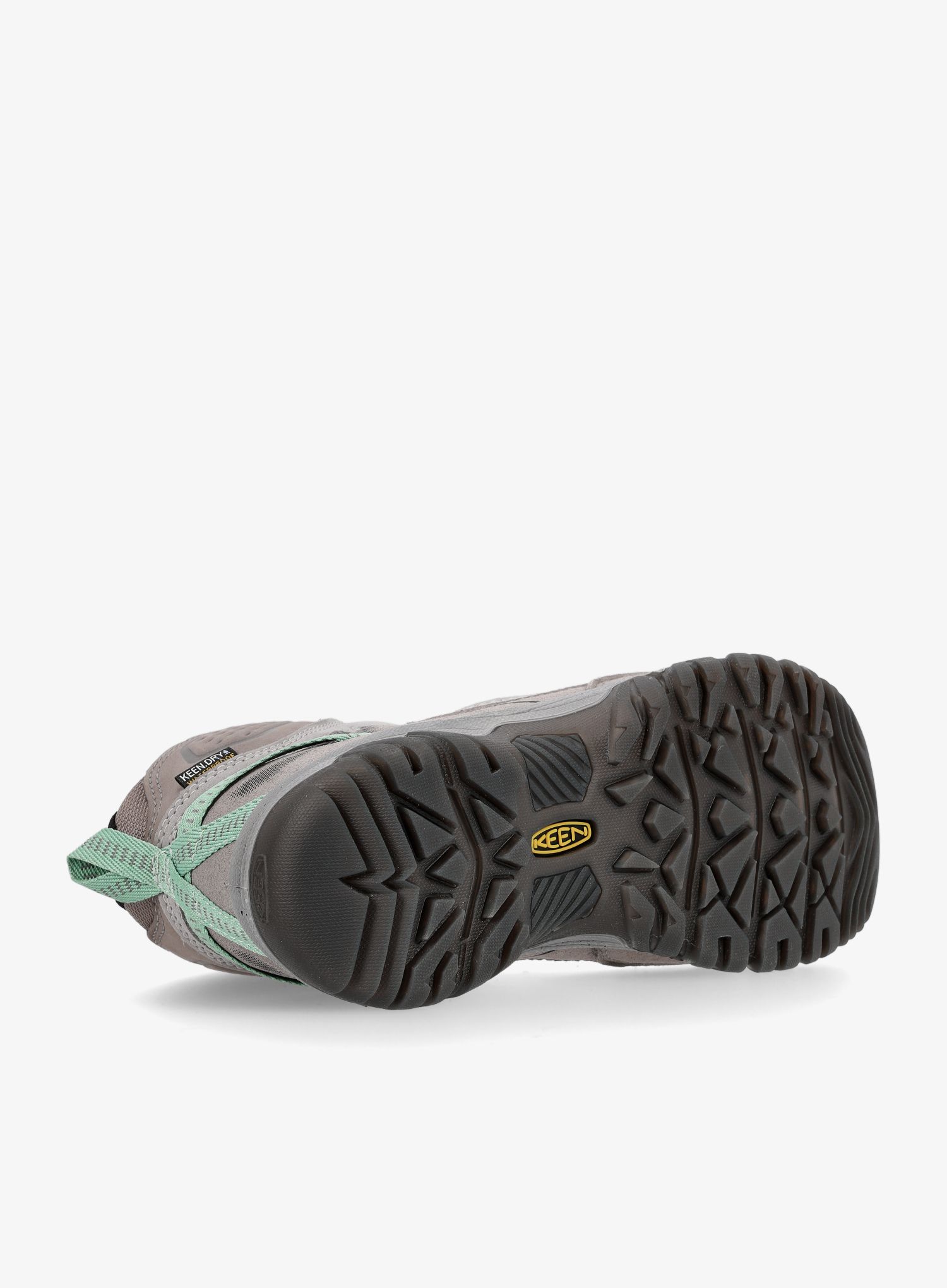 Ženski pohodniški čevlji Keen Targhee IV Mid Wp - alloy/granite green