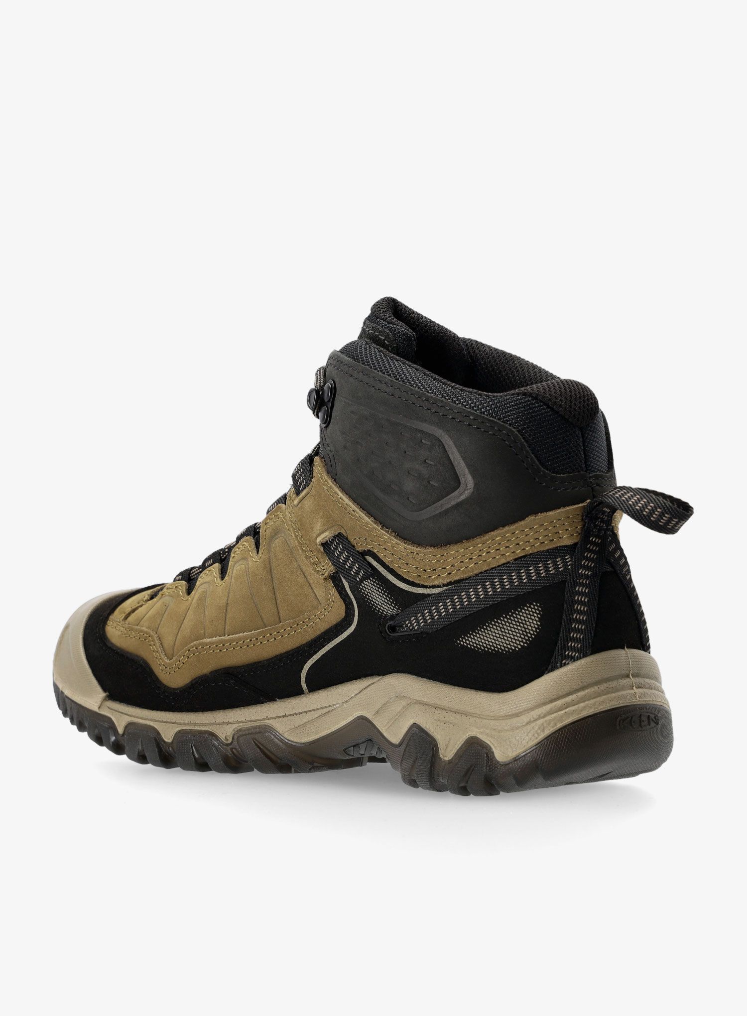 Pohodniški čevlji Keen Targhee IV Mid Wp - dark olive/gold flame