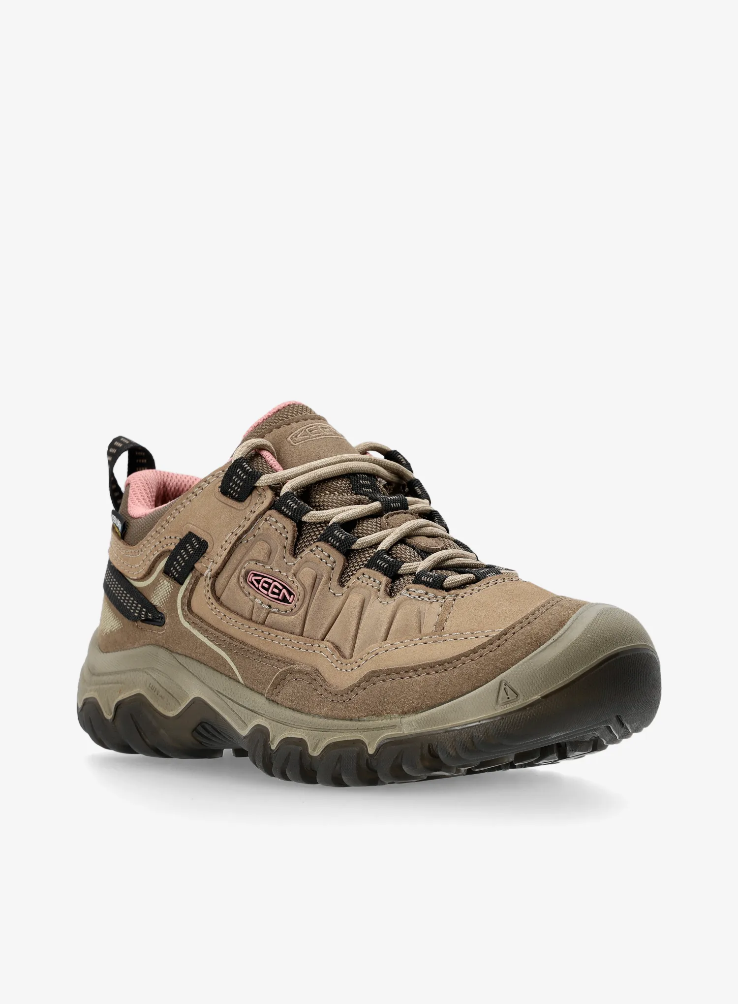 Ženski pohodniški čevlji Keen Targhee IV WP - brindle/nostalgia rose
