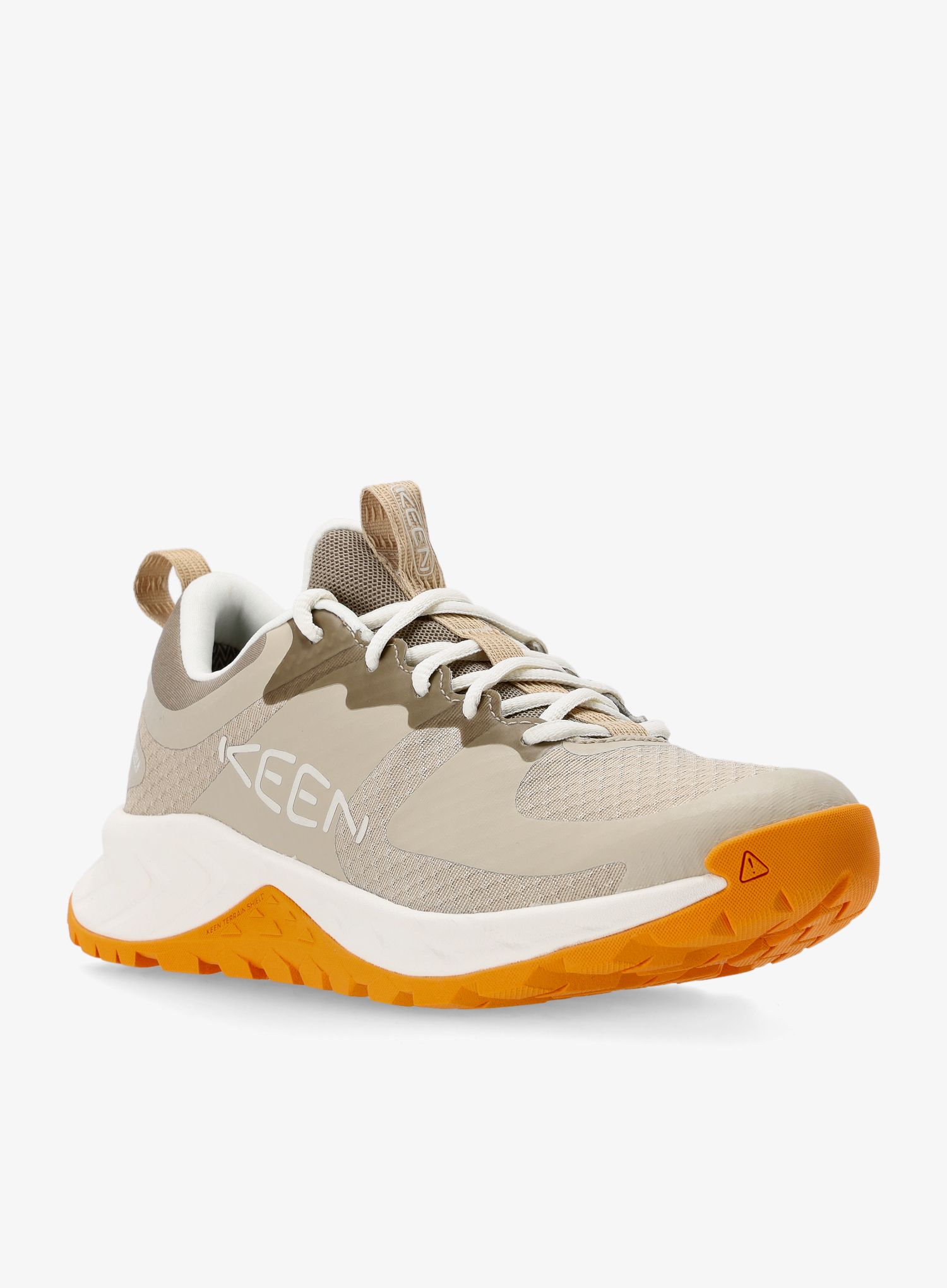 Ženski pohodniški čevlji Keen Versacore WP - plaza taupe/orange pepper