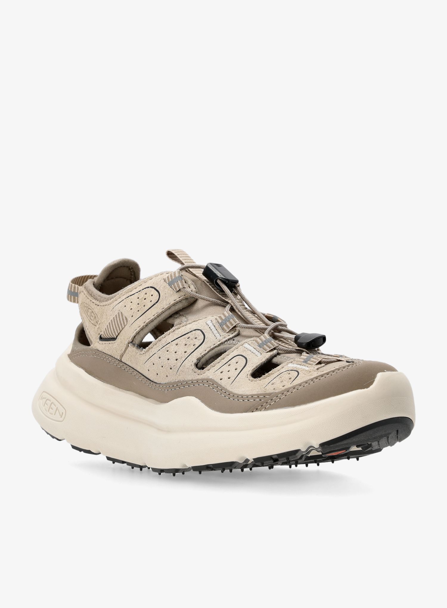 Ženski pohodniški sandali Keen WK450 Sandal - plaza taupe/black